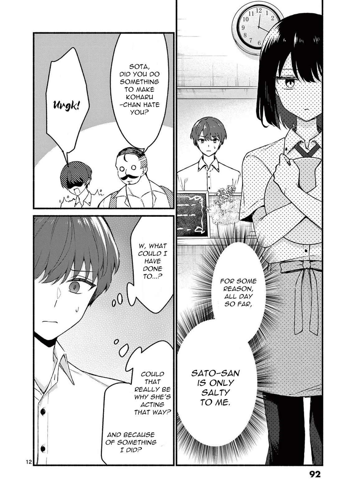 Shiotaiou no Sato-san ga Ore ni dake Amai Chapter 44 - Page 12