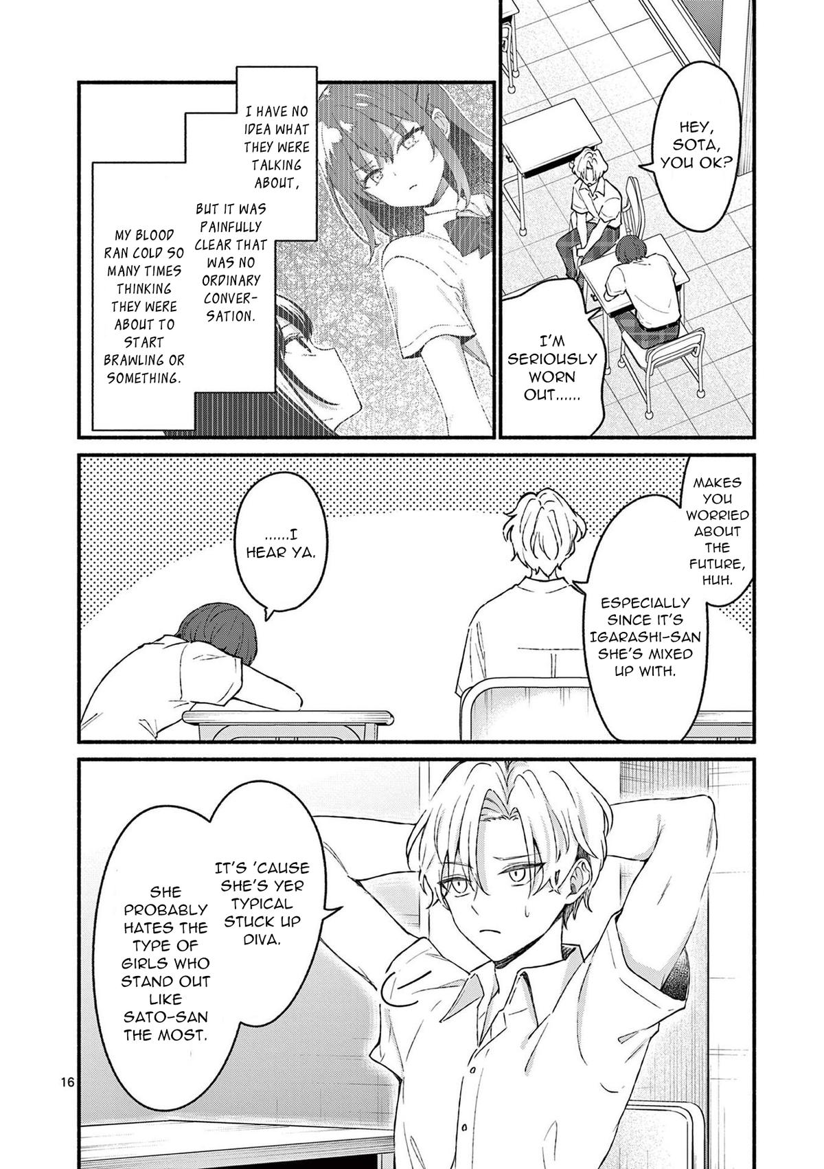 Shiotaiou no Sato-san ga Ore ni dake Amai Chapter 48 - Page 16
