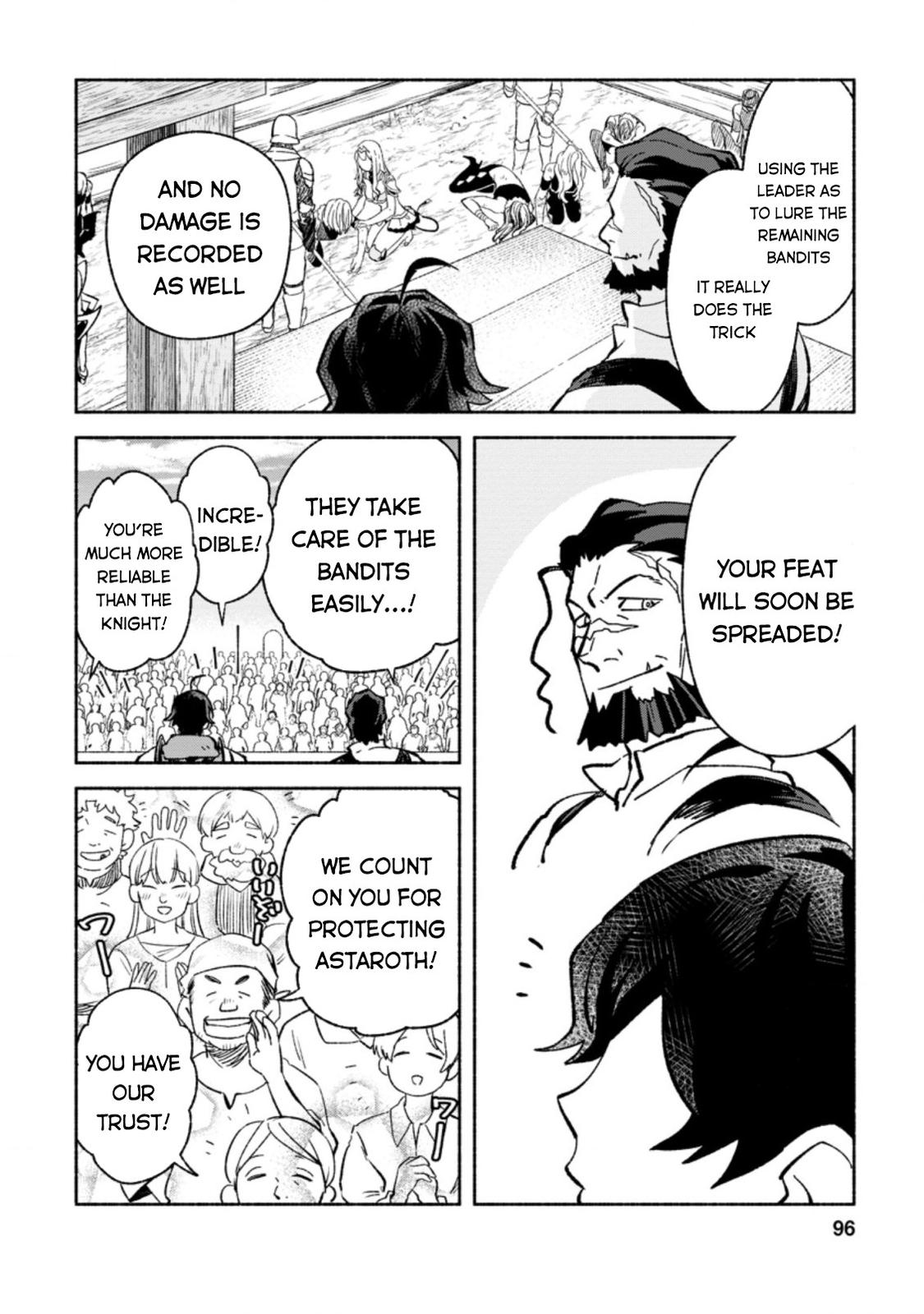 Sono Monban, Saikyou Nitsuki - Tsuihou Sareta Bougyo Ryoku 9999 no Senshi, Outo no Monban Toshite Musou Suru Chapter 8 - Page 35