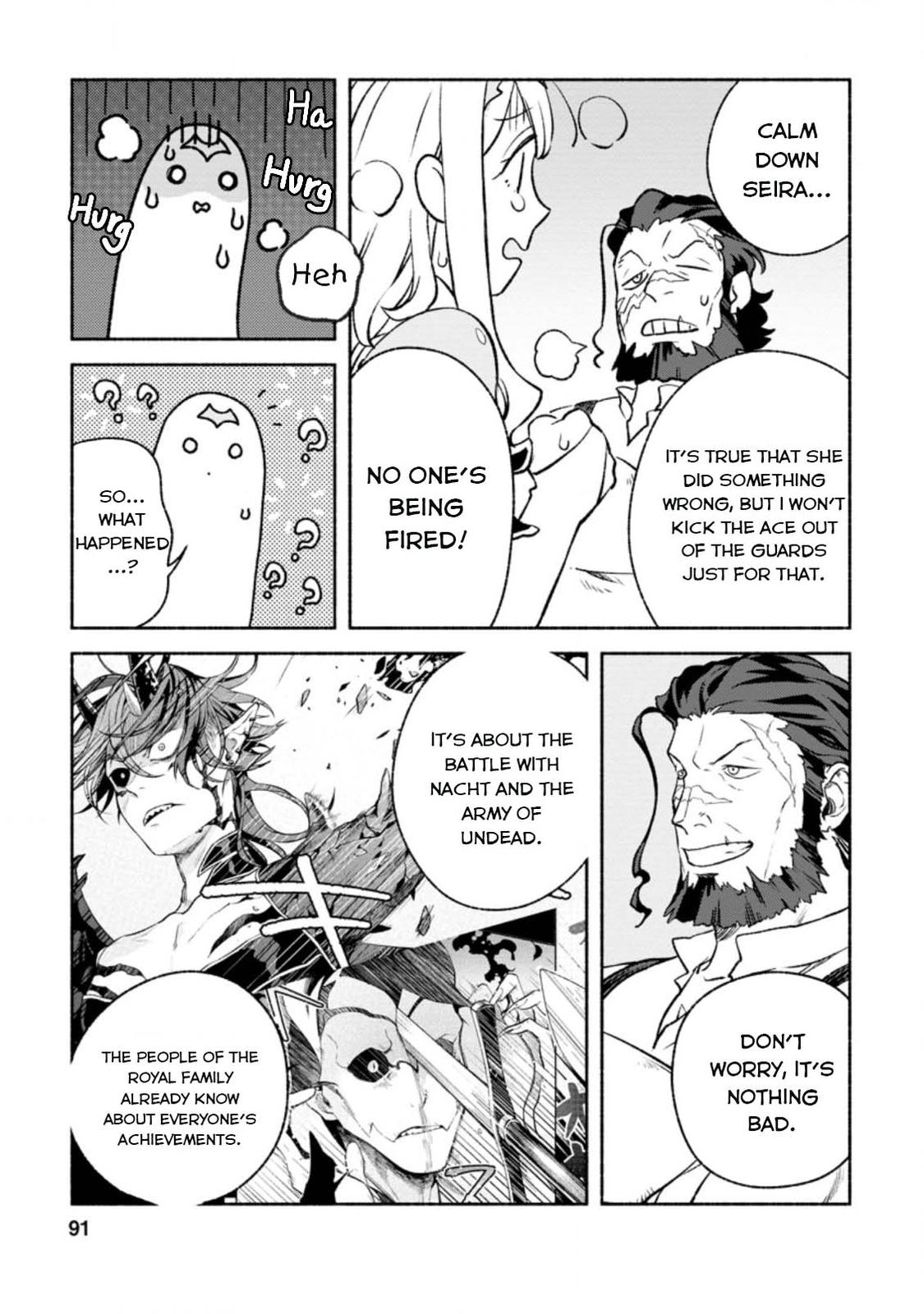 Sono Monban, Saikyou Nitsuki - Tsuihou Sareta Bougyo Ryoku 9999 no Senshi, Outo no Monban Toshite Musou Suru Chapter 13 - Page 28