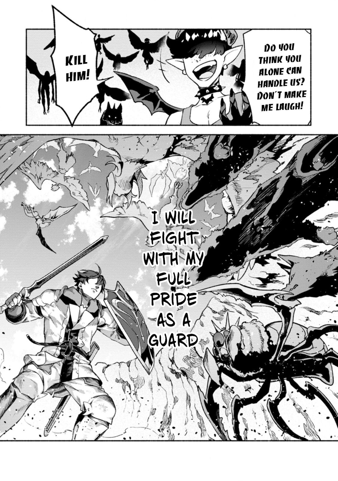 Sono Monban, Saikyou Nitsuki - Tsuihou Sareta Bougyo Ryoku 9999 no Senshi, Outo no Monban Toshite Musou Suru Chapter 16 - Page 4