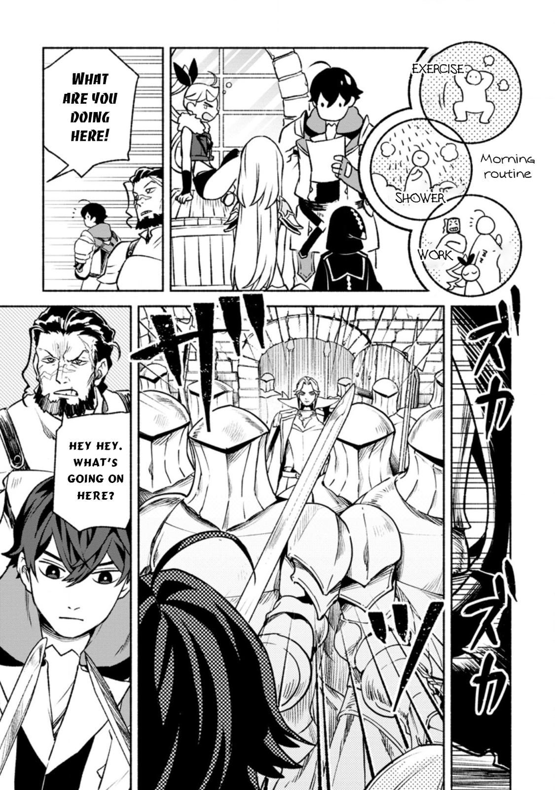 Sono Monban, Saikyou Nitsuki - Tsuihou Sareta Bougyo Ryoku 9999 no Senshi, Outo no Monban Toshite Musou Suru Chapter 18 - Page 4