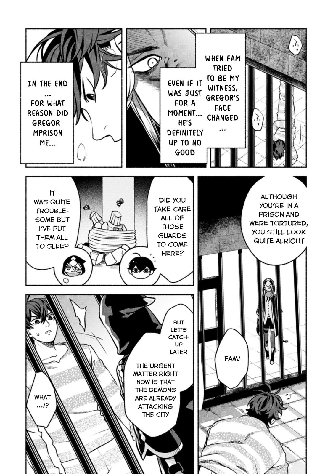 Sono Monban, Saikyou Nitsuki - Tsuihou Sareta Bougyo Ryoku 9999 no Senshi, Outo no Monban Toshite Musou Suru Chapter 18 - Page 24