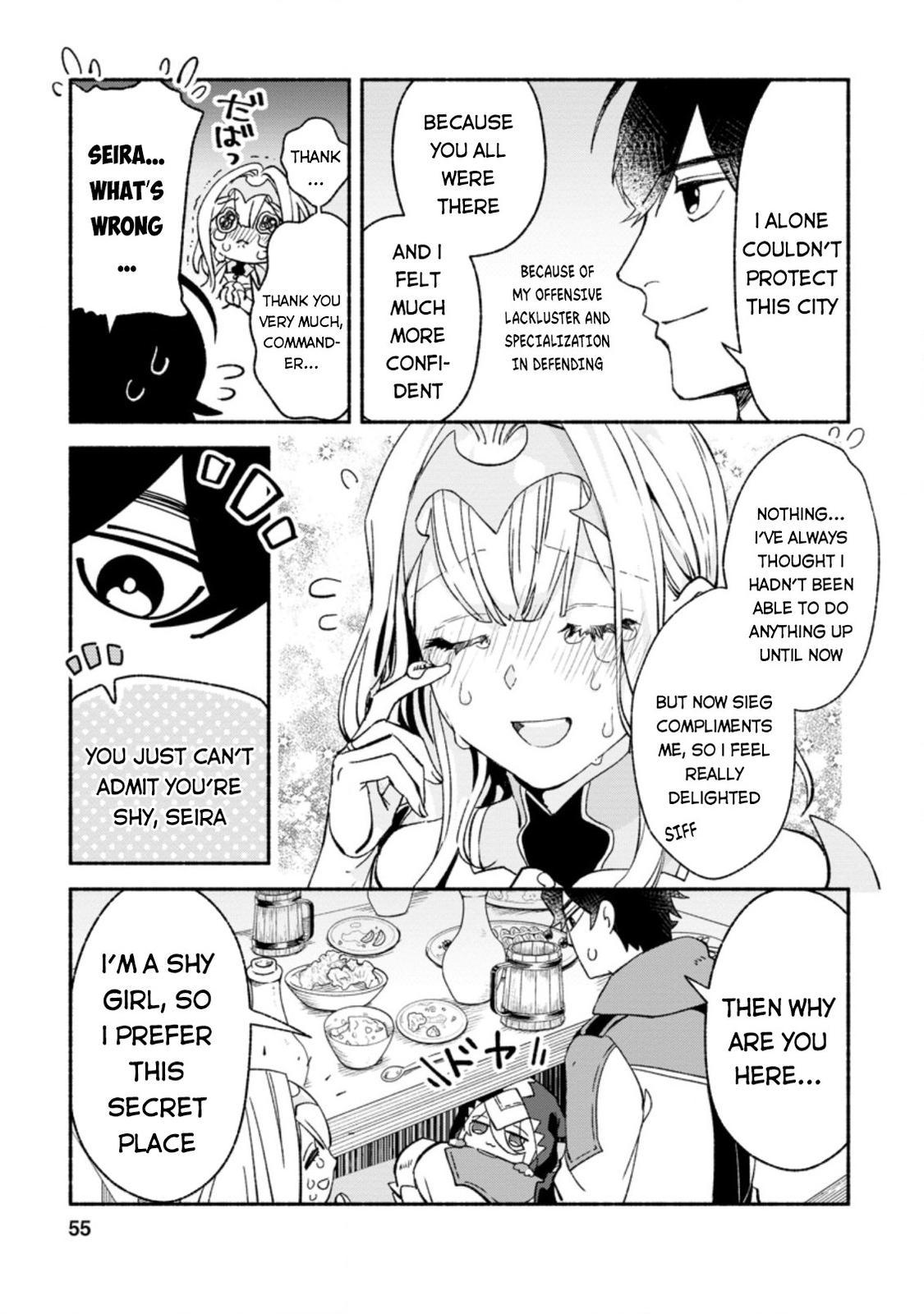 Sono Monban, Saikyou Nitsuki - Tsuihou Sareta Bougyo Ryoku 9999 no Senshi, Outo no Monban Toshite Musou Suru Chapter 7.3 - Page 4