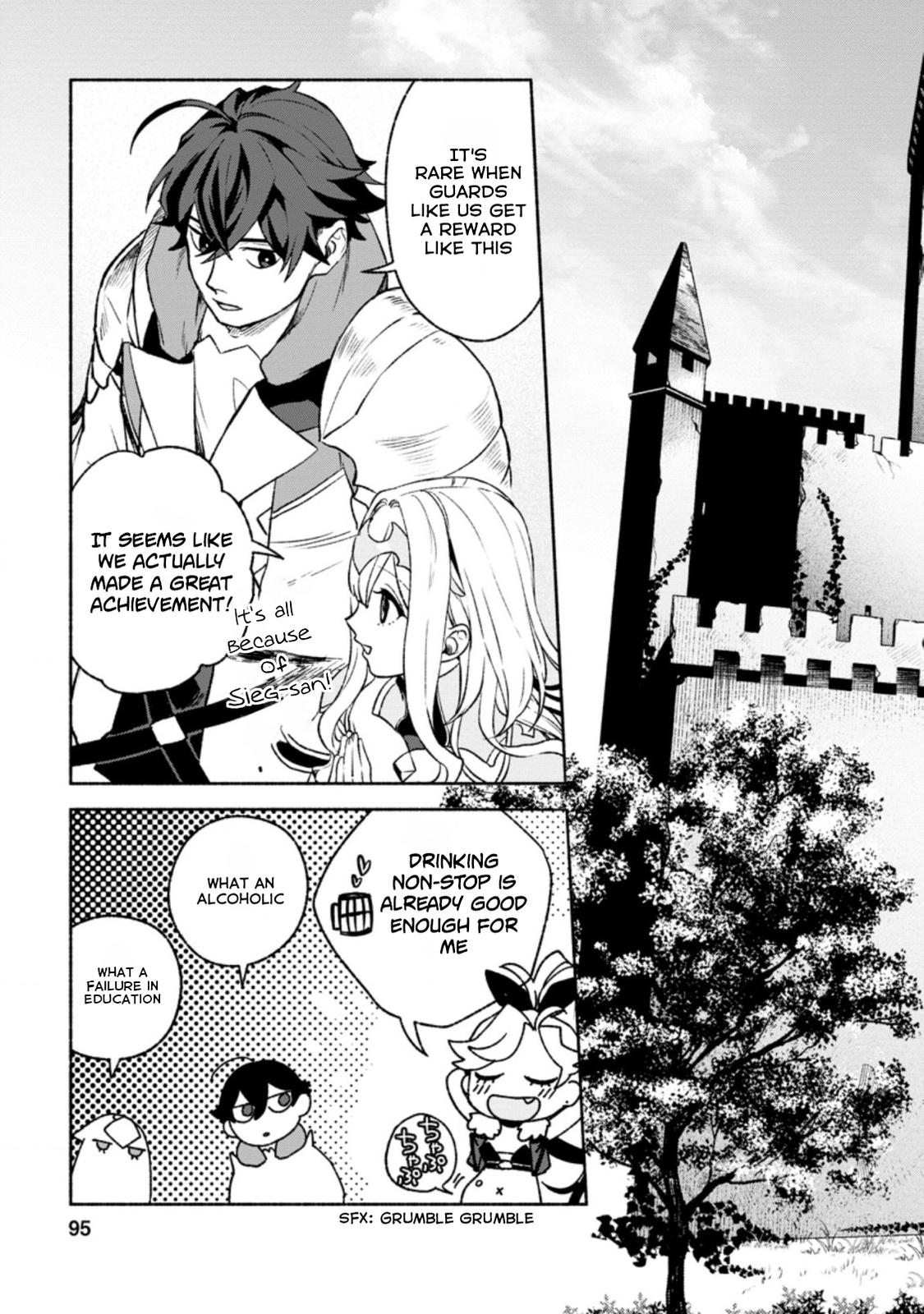 Sono Monban, Saikyou Nitsuki - Tsuihou Sareta Bougyo Ryoku 9999 no Senshi, Outo no Monban Toshite Musou Suru Chapter 14.1 - Page 4