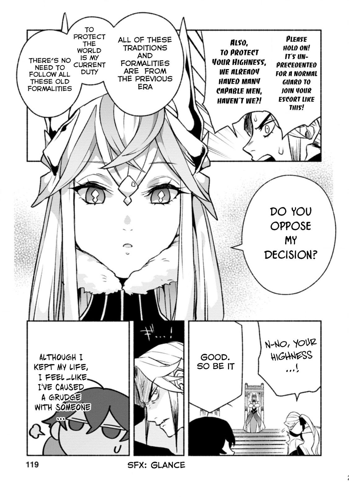 Sono Monban, Saikyou Nitsuki - Tsuihou Sareta Bougyo Ryoku 9999 no Senshi, Outo no Monban Toshite Musou Suru Chapter 14.3 - Page 8