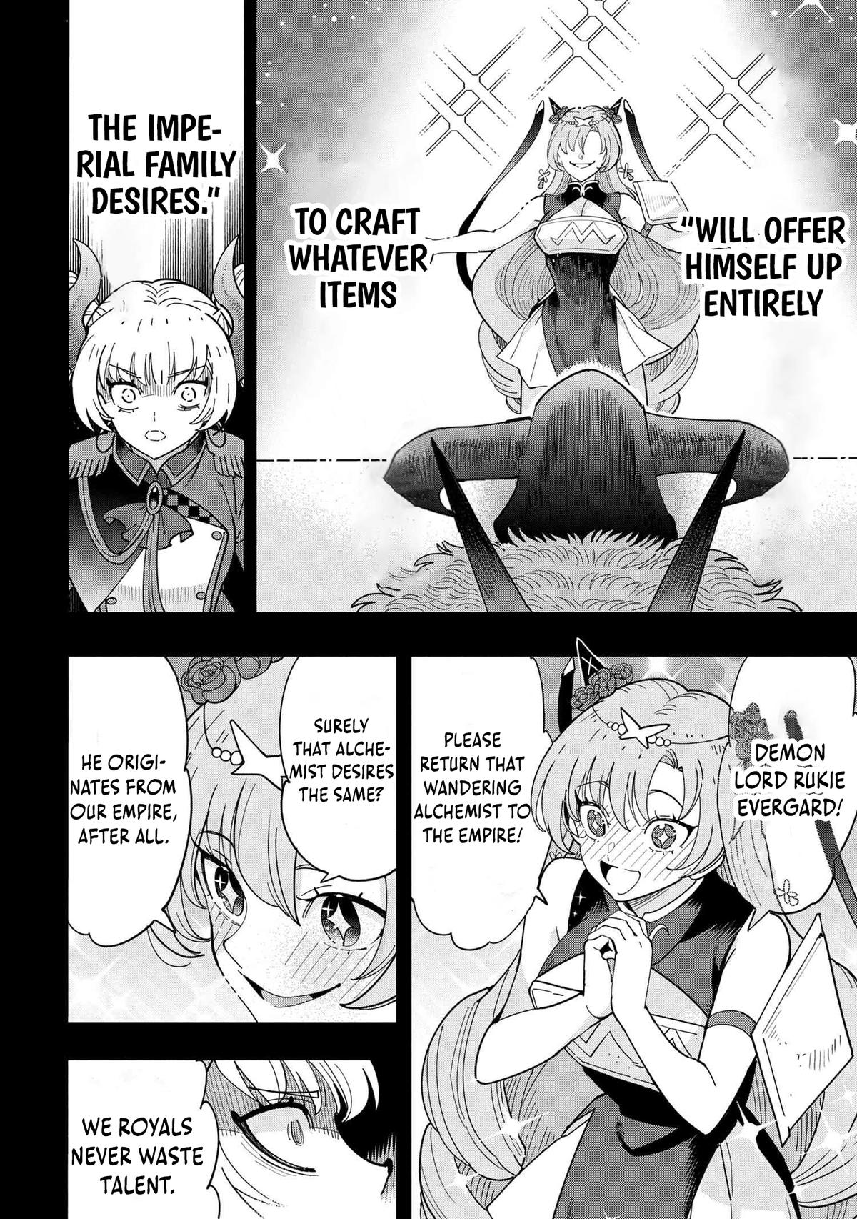 Souzou Renkinjutsu-shi wa Jiyuu wo Oukasuru Furusato wo Tsuihou saretara, Maou no wo Hizamoto de Chouzetsu Kouka no Magic Item Tsukuri Houdai ni Narimashita Chapter 17 - Page 10