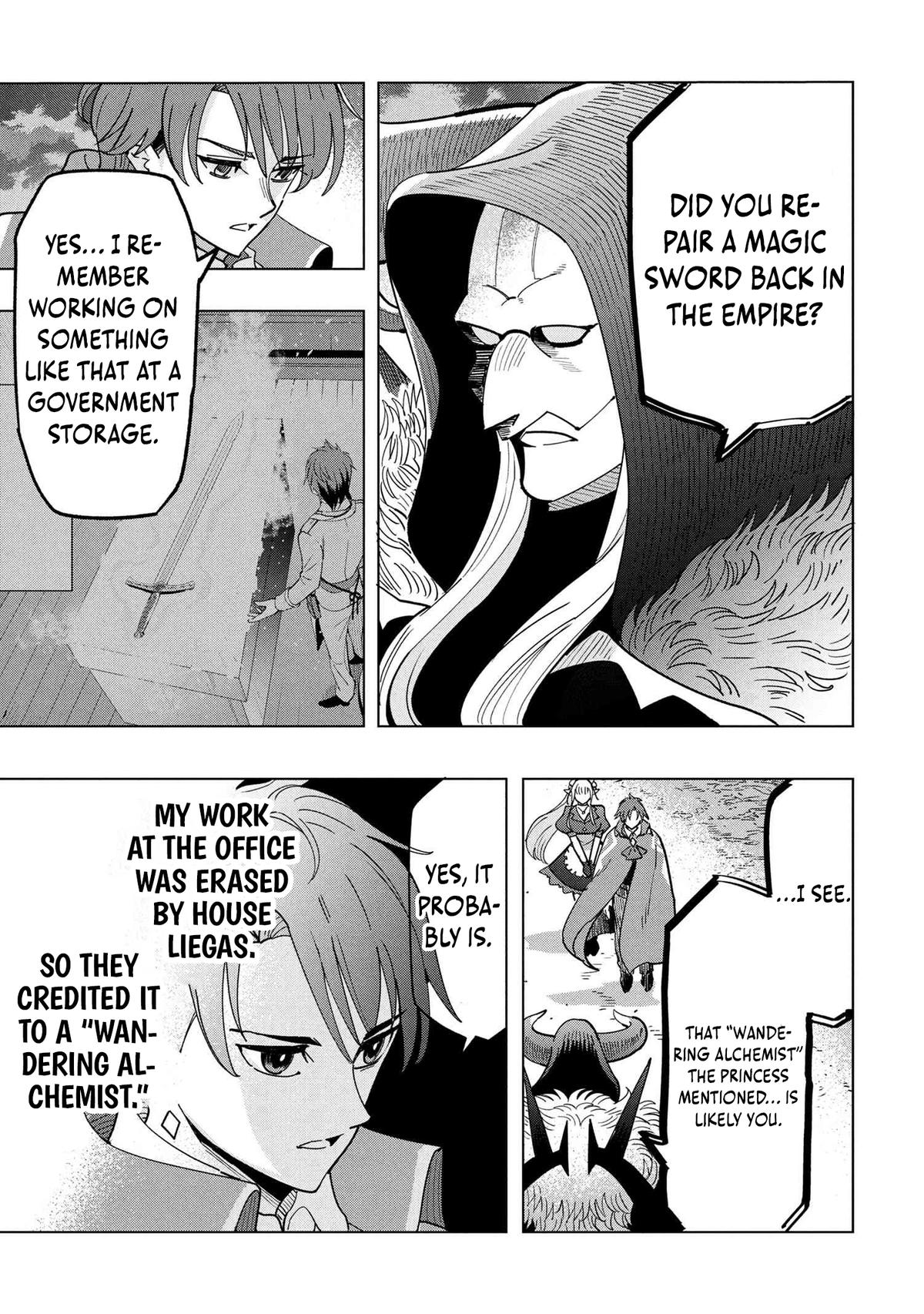 Souzou Renkinjutsu-shi wa Jiyuu wo Oukasuru Furusato wo Tsuihou saretara, Maou no wo Hizamoto de Chouzetsu Kouka no Magic Item Tsukuri Houdai ni Narimashita Chapter 17 - Page 23