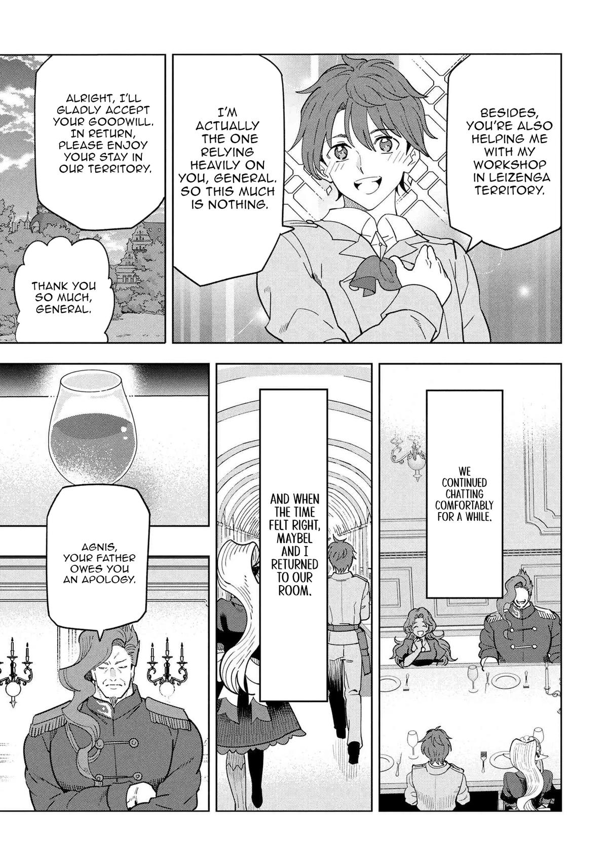 Souzou Renkinjutsu-shi wa Jiyuu wo Oukasuru Furusato wo Tsuihou saretara, Maou no wo Hizamoto de Chouzetsu Kouka no Magic Item Tsukuri Houdai ni Narimashita Chapter 18 - Page 23