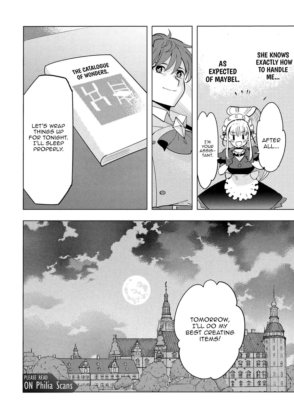 Souzou Renkinjutsu-shi wa Jiyuu wo Oukasuru Furusato wo Tsuihou saretara, Maou no wo Hizamoto de Chouzetsu Kouka no Magic Item Tsukuri Houdai ni Narimashita Chapter 18 - Page 64