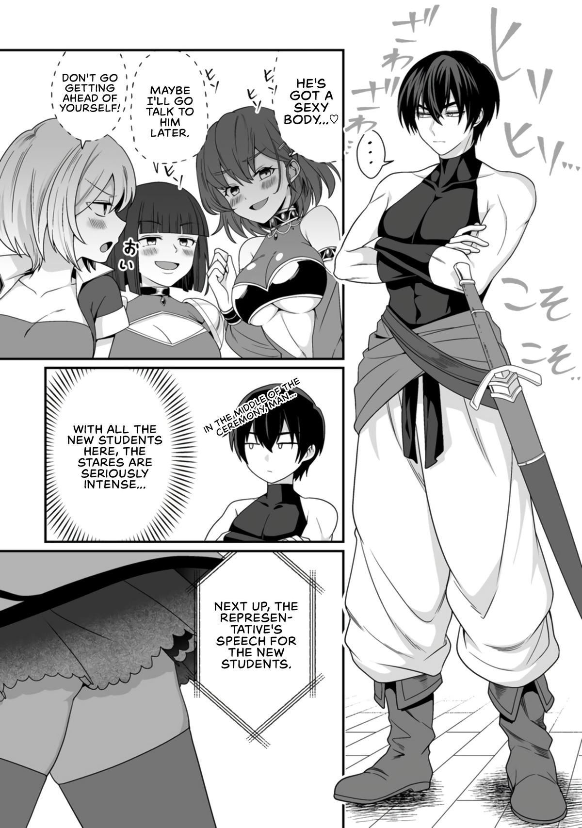 Teisou Gyakuten Sekai de Yuiitsu no Otoko Kishi no Ore, Onna Kishi Gakuen ni Nyuugaku Shitara Nazeka Eiyou Atsukai Sareta: Zetsurin Skill de Harem Musou Chapter 4 - Page 4