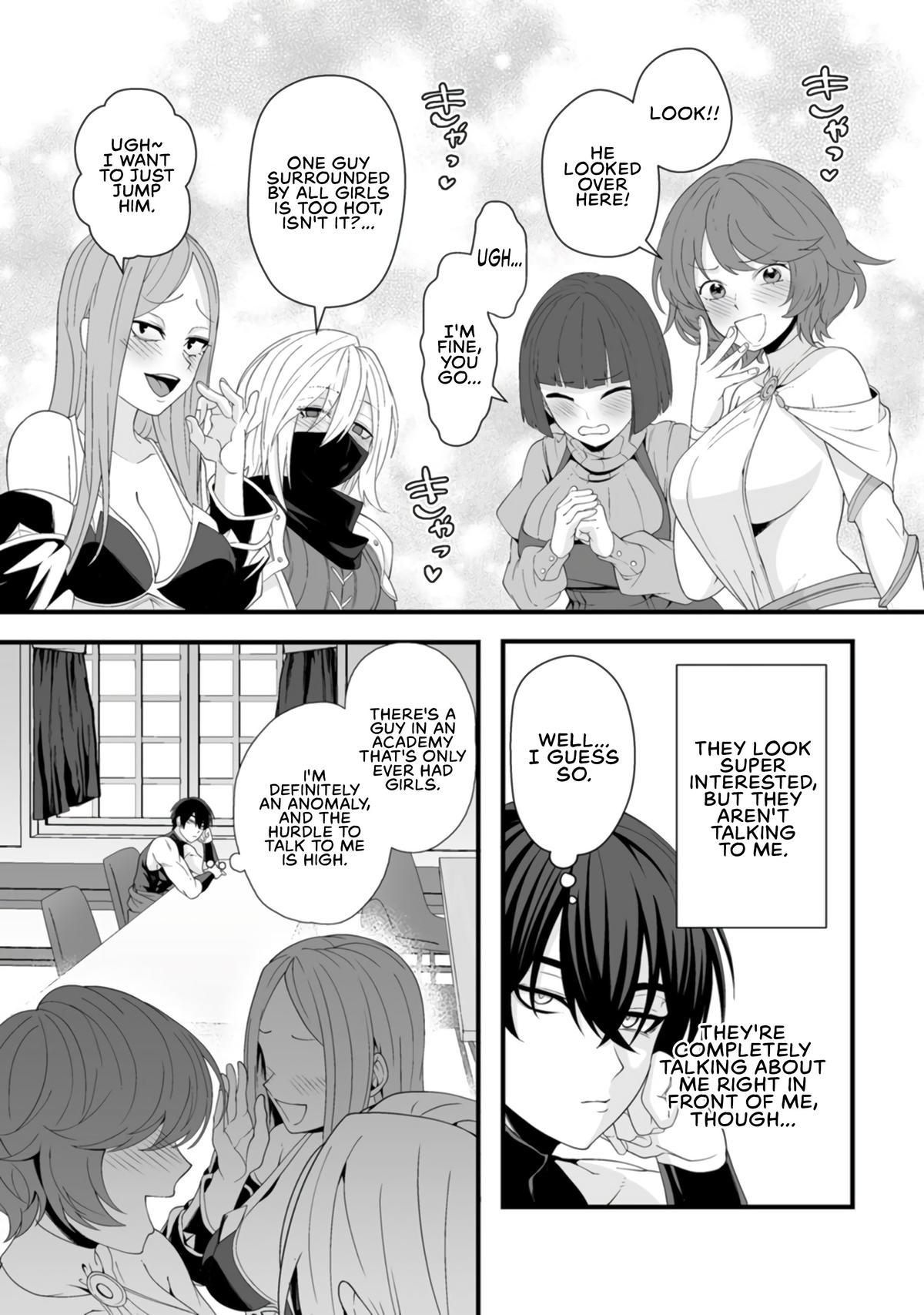 Teisou Gyakuten Sekai de Yuiitsu no Otoko Kishi no Ore, Onna Kishi Gakuen ni Nyuugaku Shitara Nazeka Eiyou Atsukai Sareta: Zetsurin Skill de Harem Musou Chapter 4 - Page 28