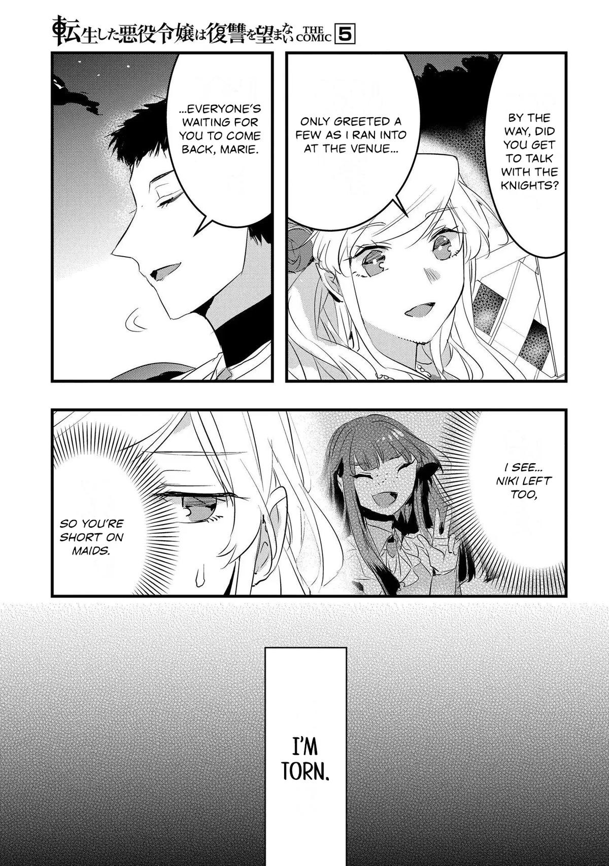 Tensei Shita Akuyaku Reijou wa Fukushuu wo Nozomanai THE COMIC Chapter 31 - Page 17