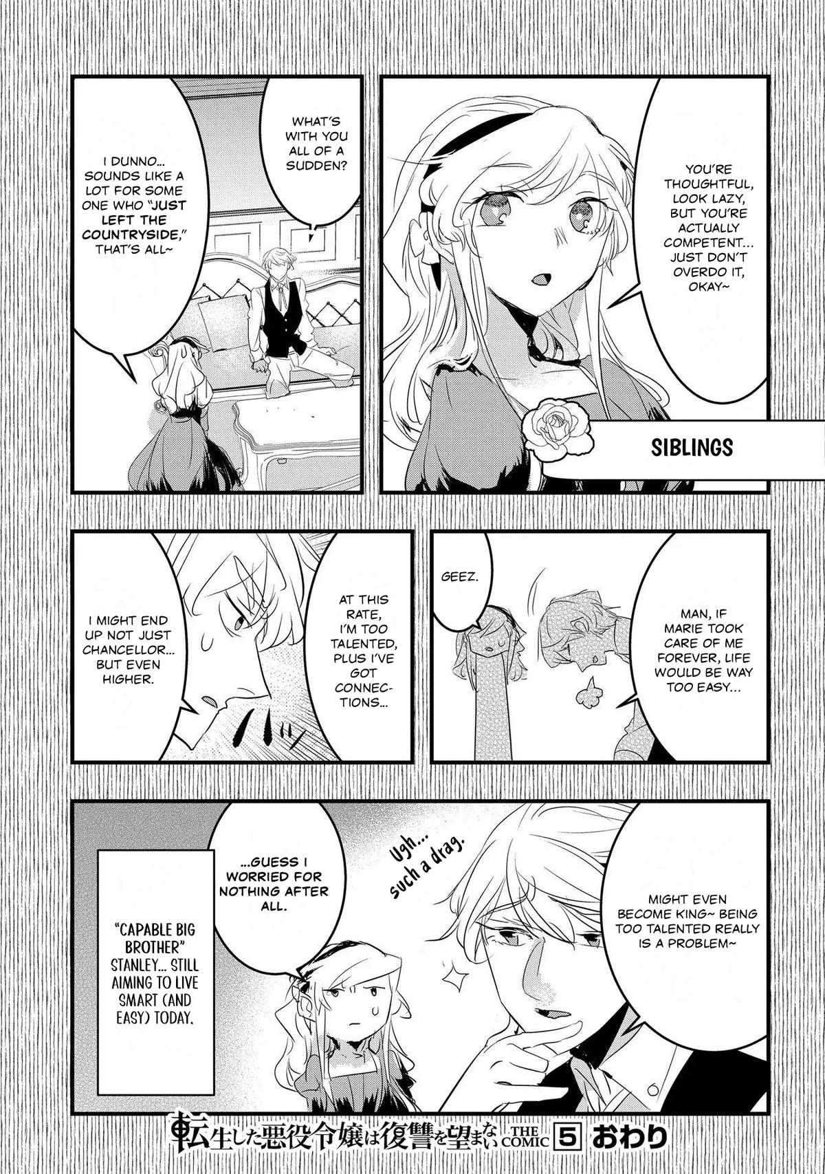 Tensei Shita Akuyaku Reijou wa Fukushuu wo Nozomanai THE COMIC Chapter 31.5 - Page 6