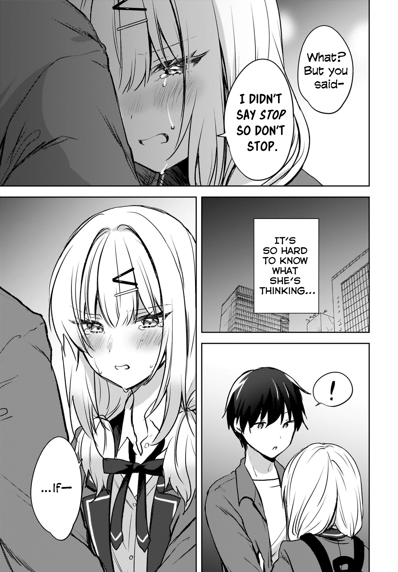 The gal is sitting behind me, and loves me. - Chapter 9 - 13