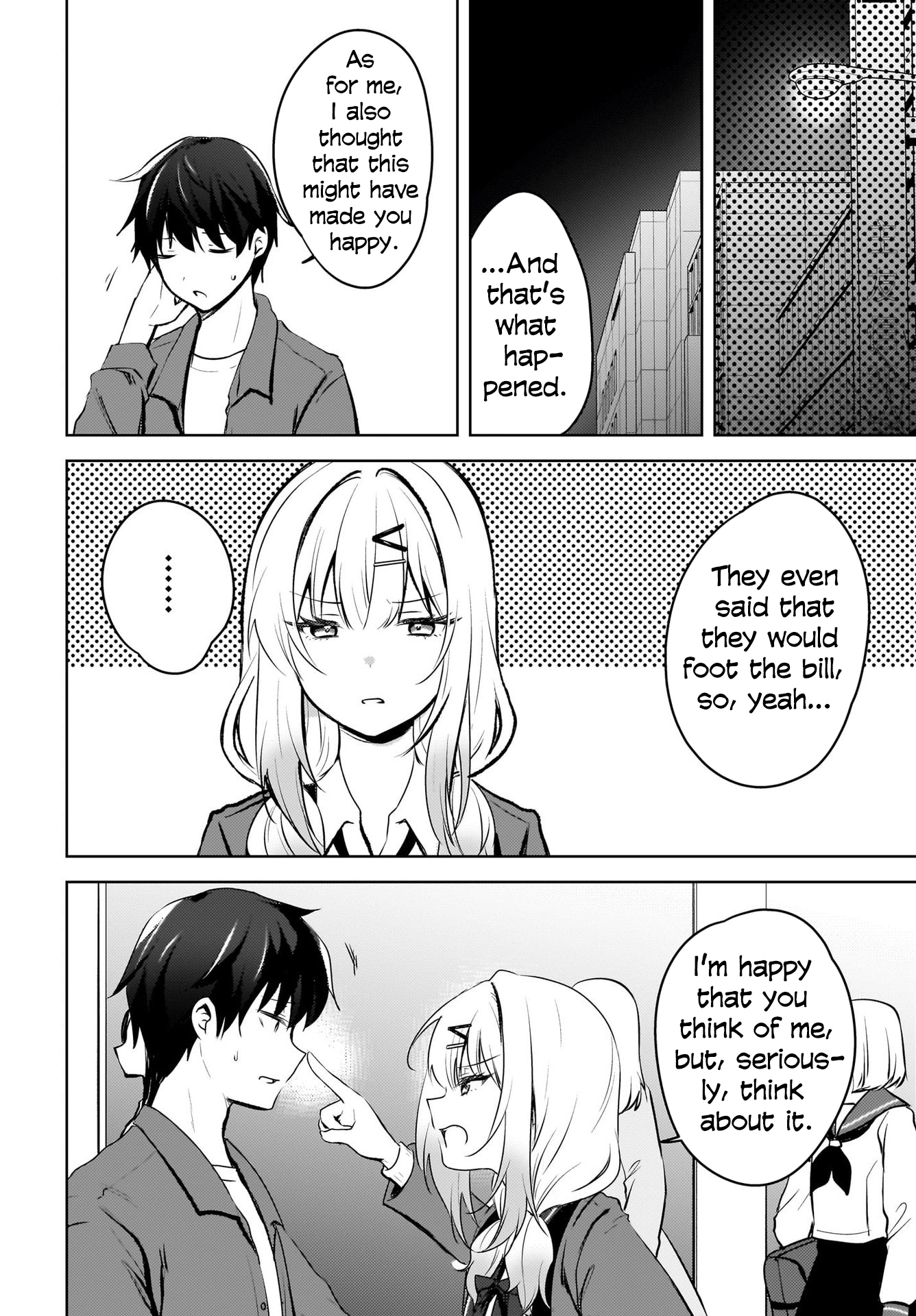 The gal is sitting behind me, and loves me. - Chapter 9 - 16