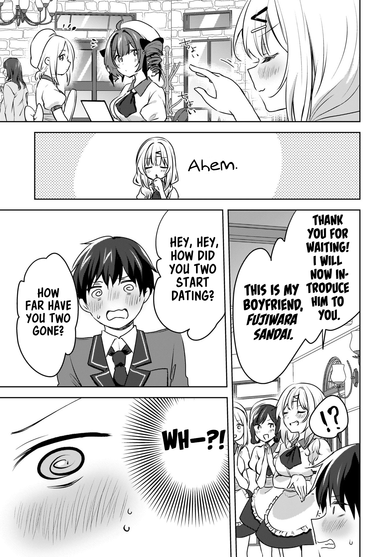 The gal is sitting behind me, and loves me. - Chapter 10 - 17