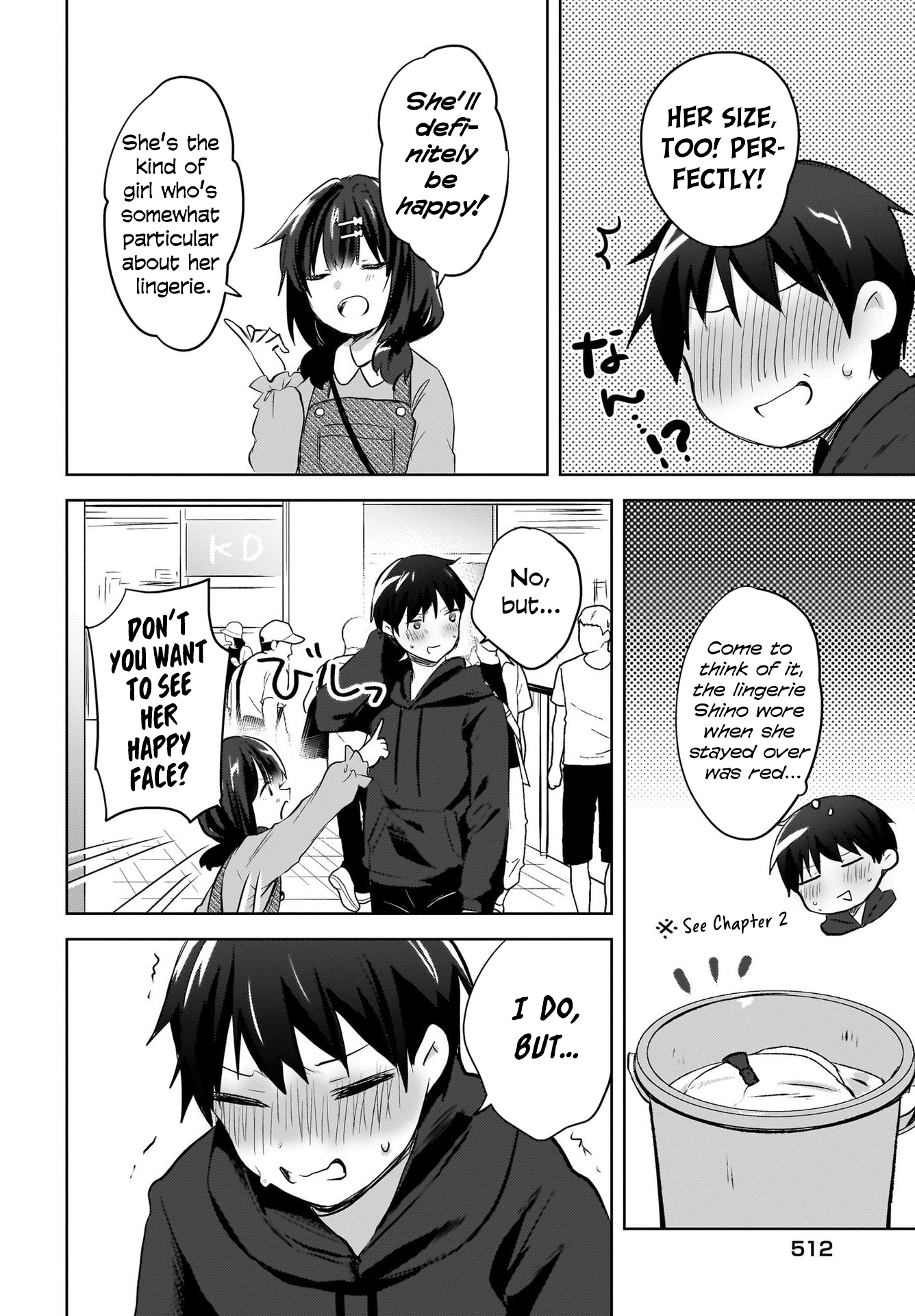 The gal is sitting behind me, and loves me. - Chapter 12 - 5