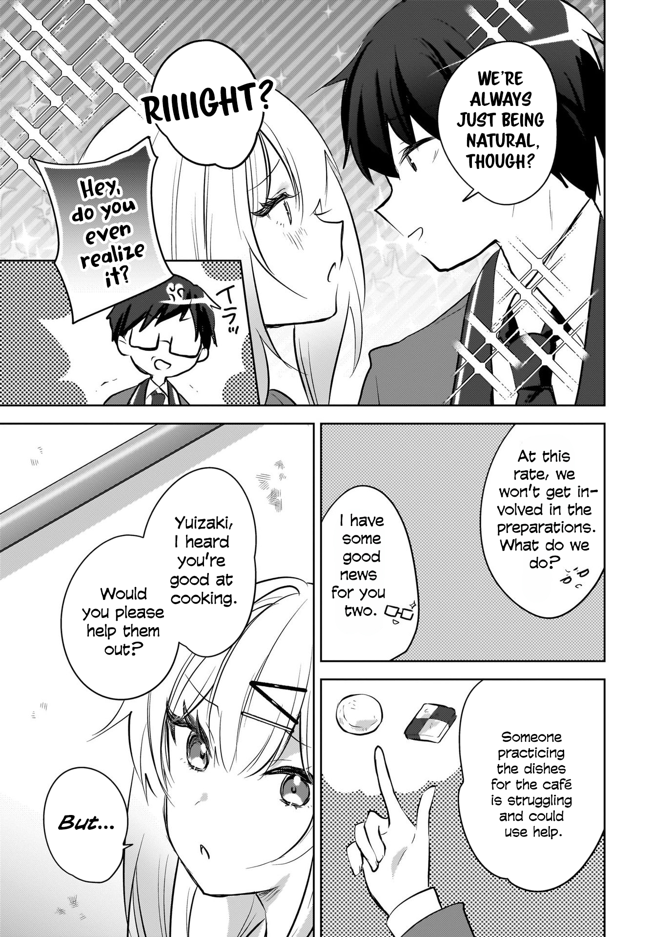 The gal is sitting behind me, and loves me. - Chapter 13 - 19