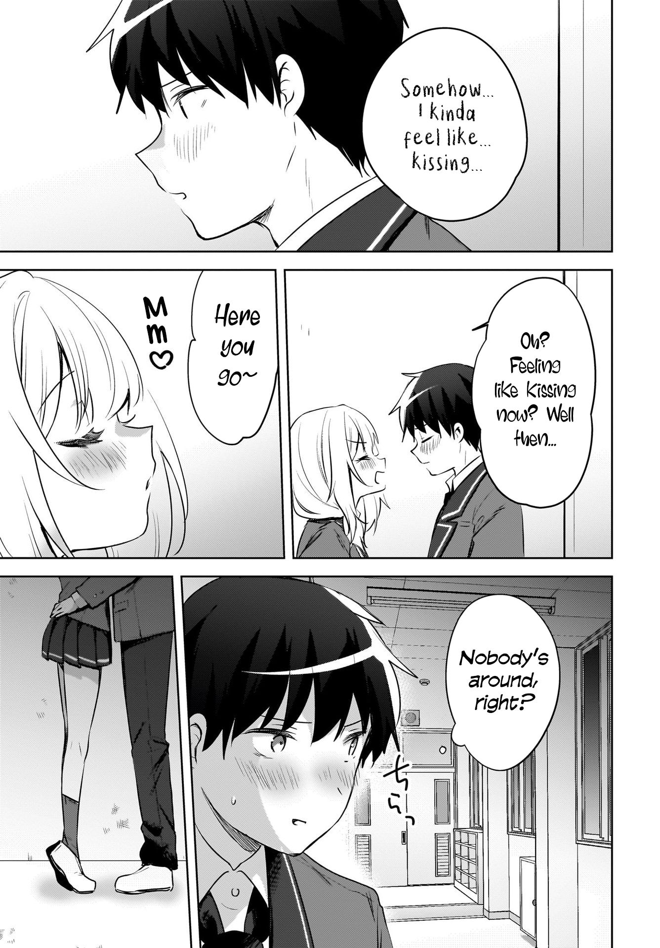 The gal is sitting behind me, and loves me. - Chapter 15 - 7