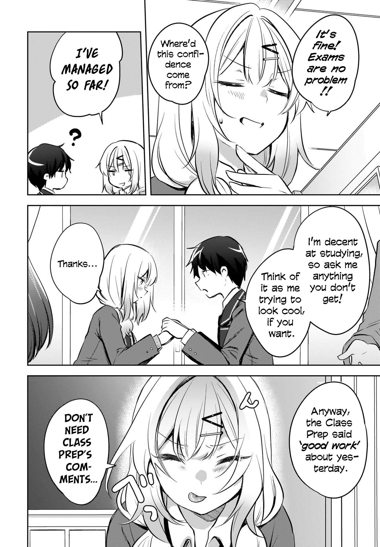 The gal is sitting behind me, and loves me. - Chapter 15 - 18