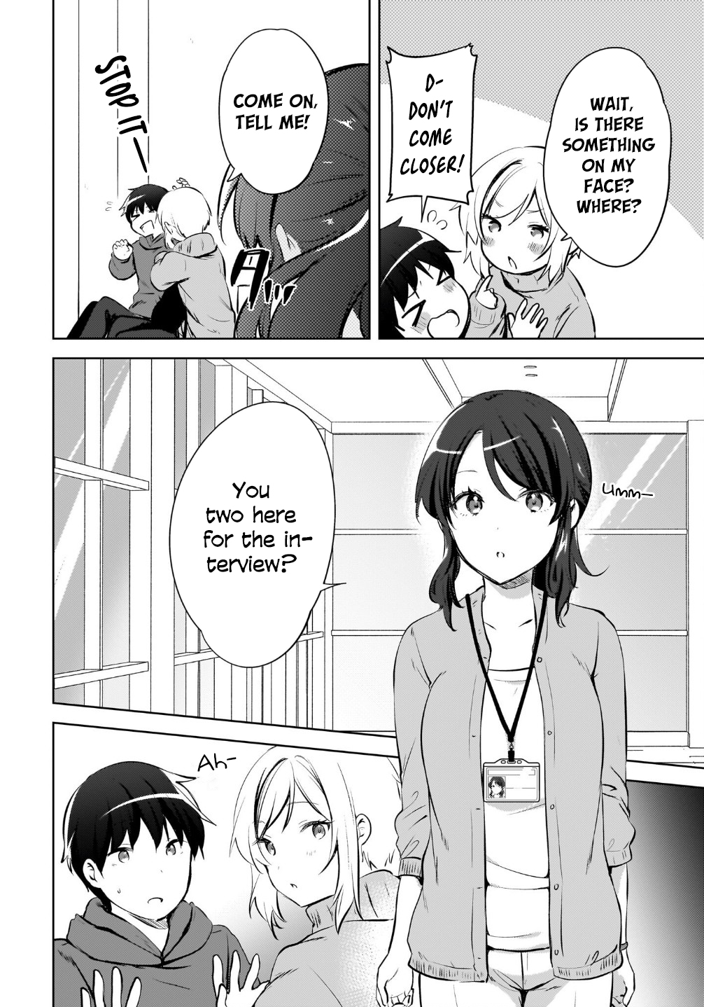 The gal is sitting behind me, and loves me. Chapter 16 - Page 4