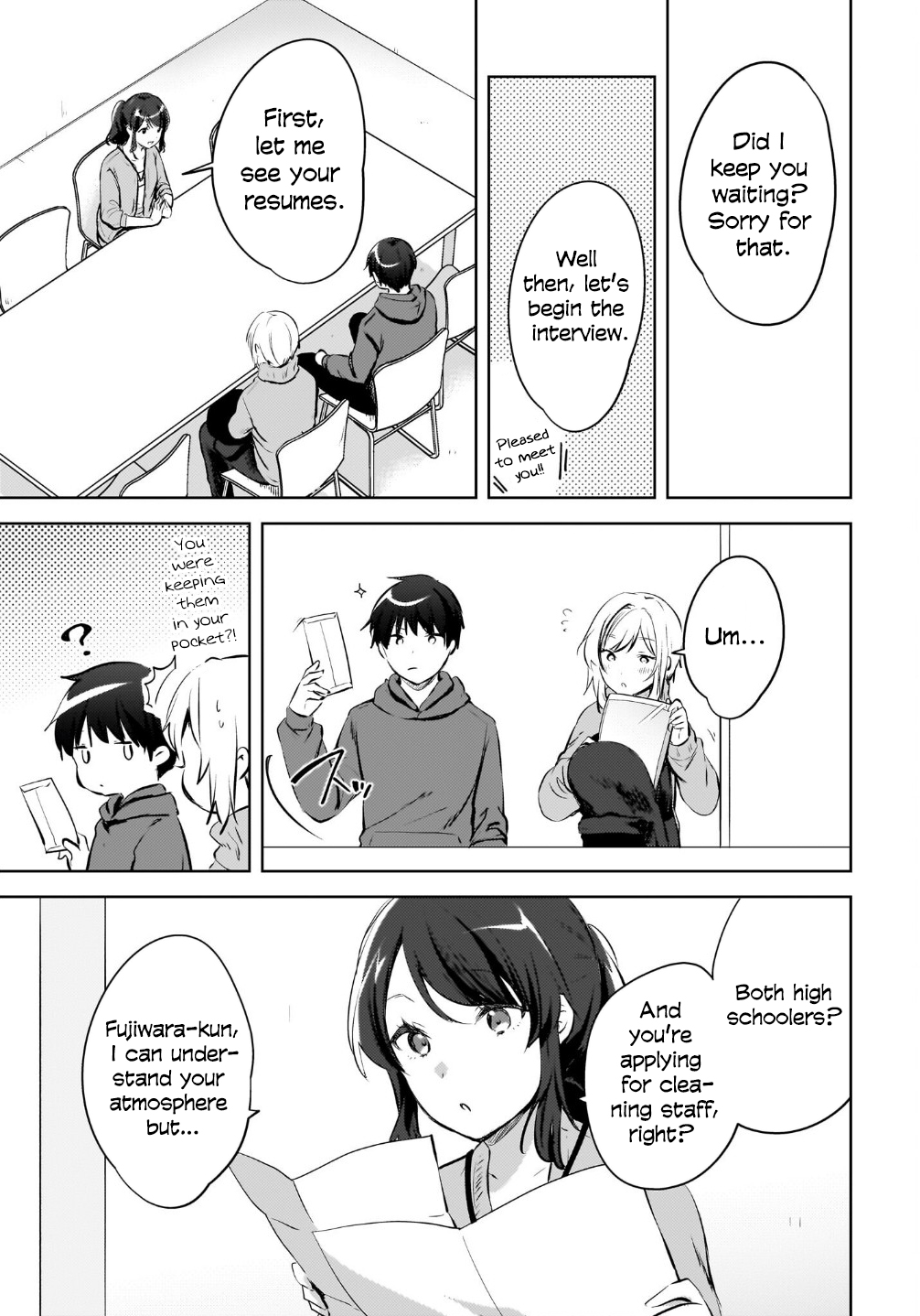 The gal is sitting behind me, and loves me. Chapter 16 - Page 5