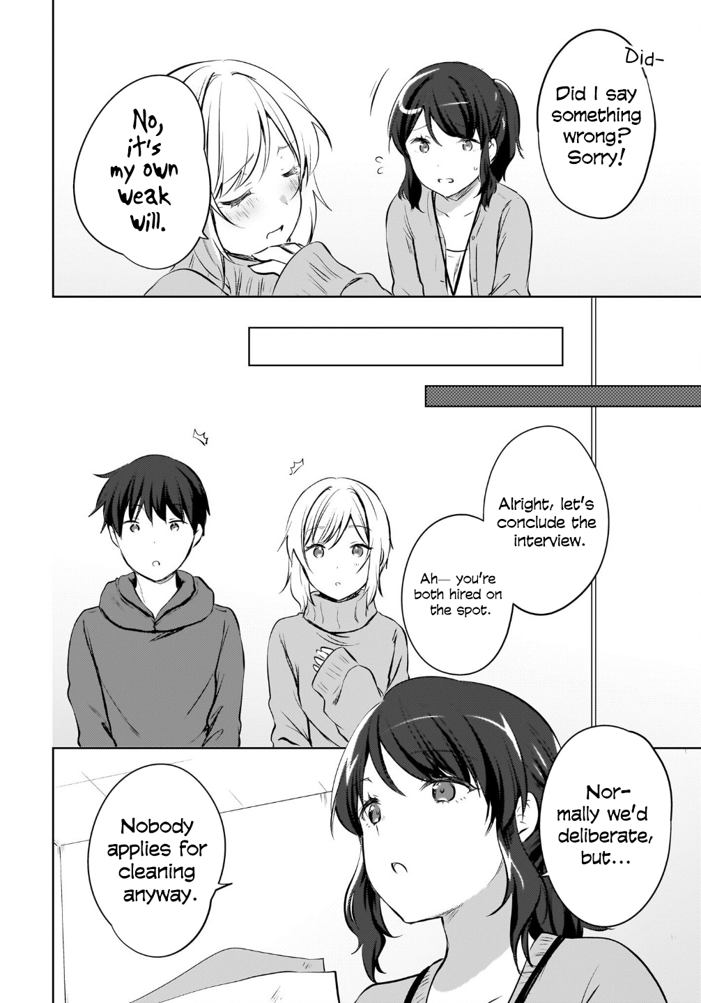 The gal is sitting behind me, and loves me. Chapter 16 - Page 8