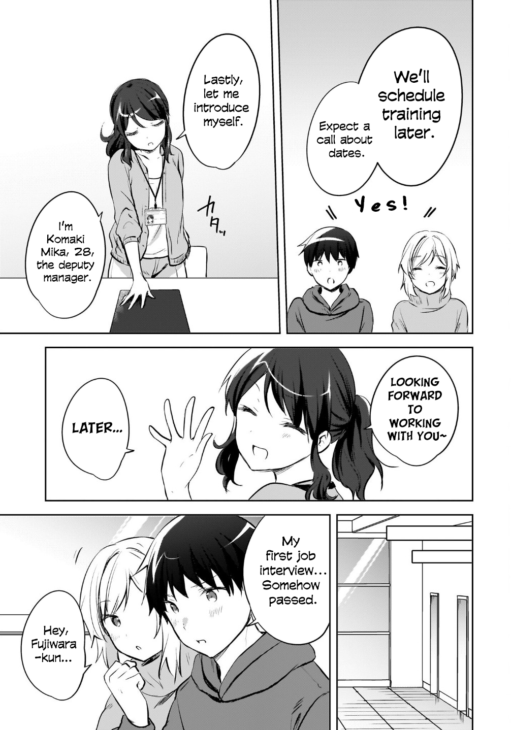 The gal is sitting behind me, and loves me. Chapter 16 - Page 9