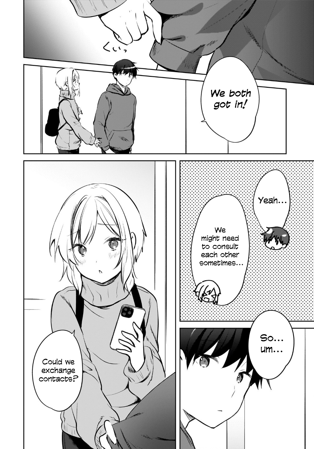 The gal is sitting behind me, and loves me. Chapter 16 - Page 10