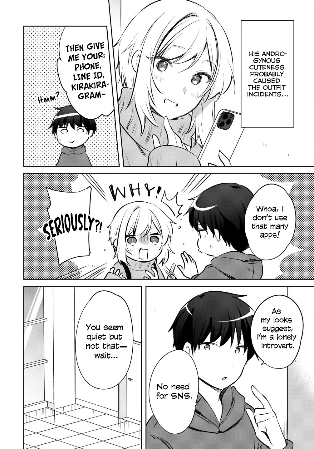 The gal is sitting behind me, and loves me. Chapter 16 - Page 12