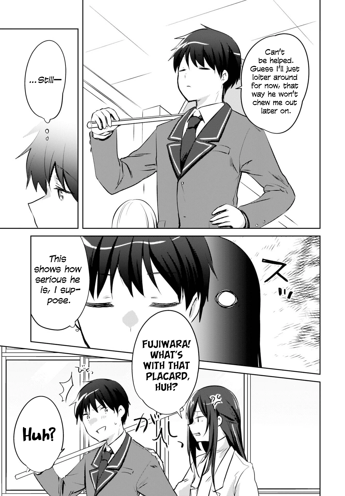 The gal is sitting behind me, and loves me. Chapter 17 - Page 7