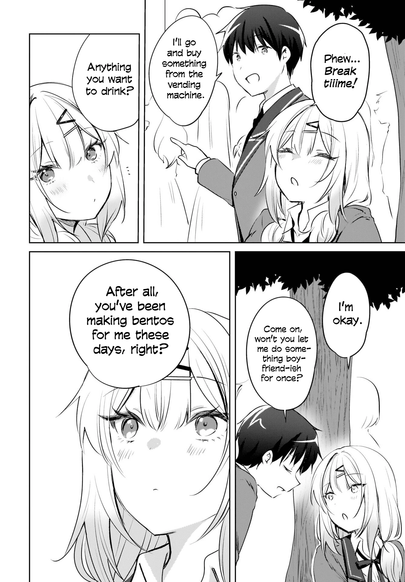 The gal is sitting behind me, and loves me. Chapter 17 - Page 18