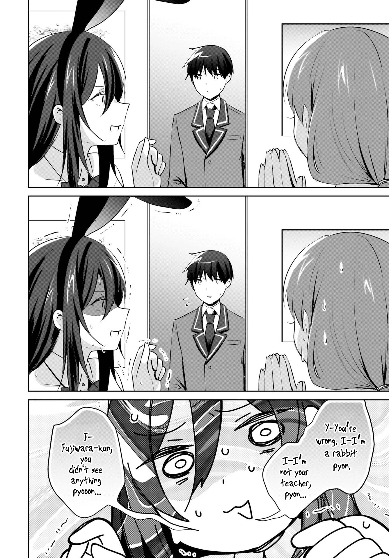 The gal is sitting behind me, and loves me. Chapter 17 - Page 22