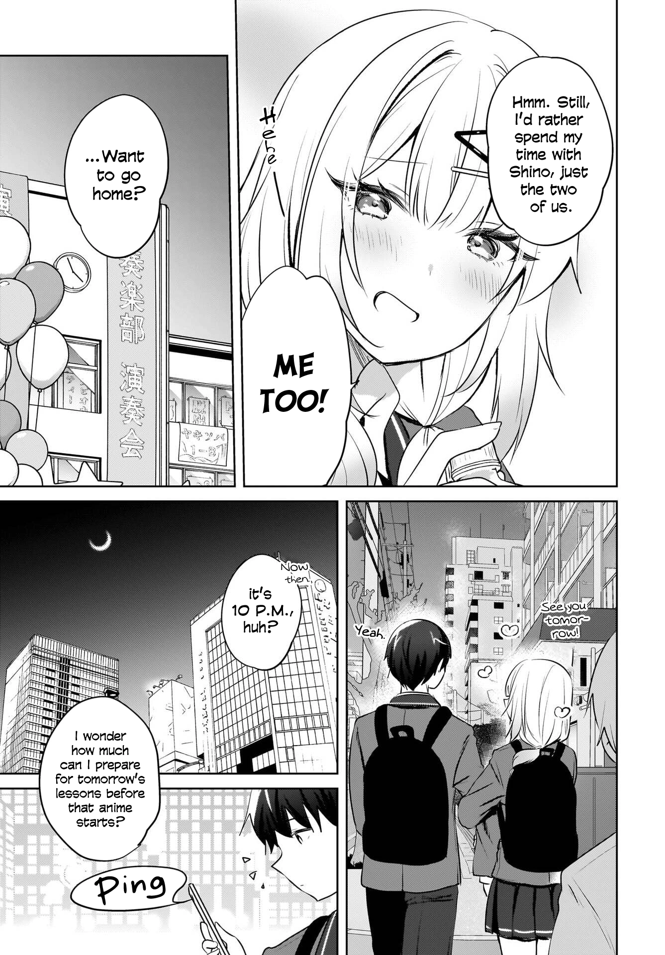 The gal is sitting behind me, and loves me. Chapter 17 - Page 25