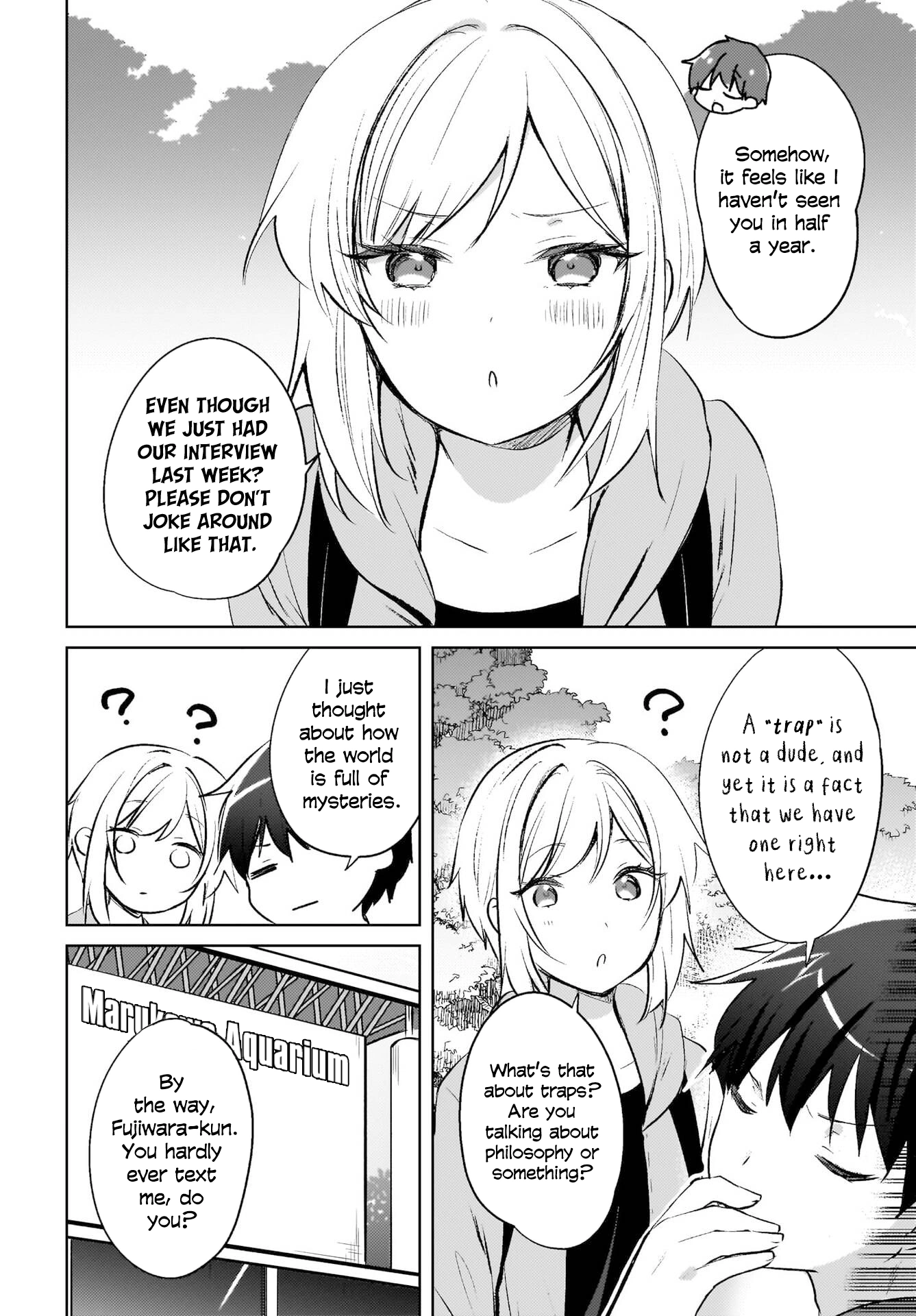 The gal is sitting behind me, and loves me. Chapter 18 - Page 5