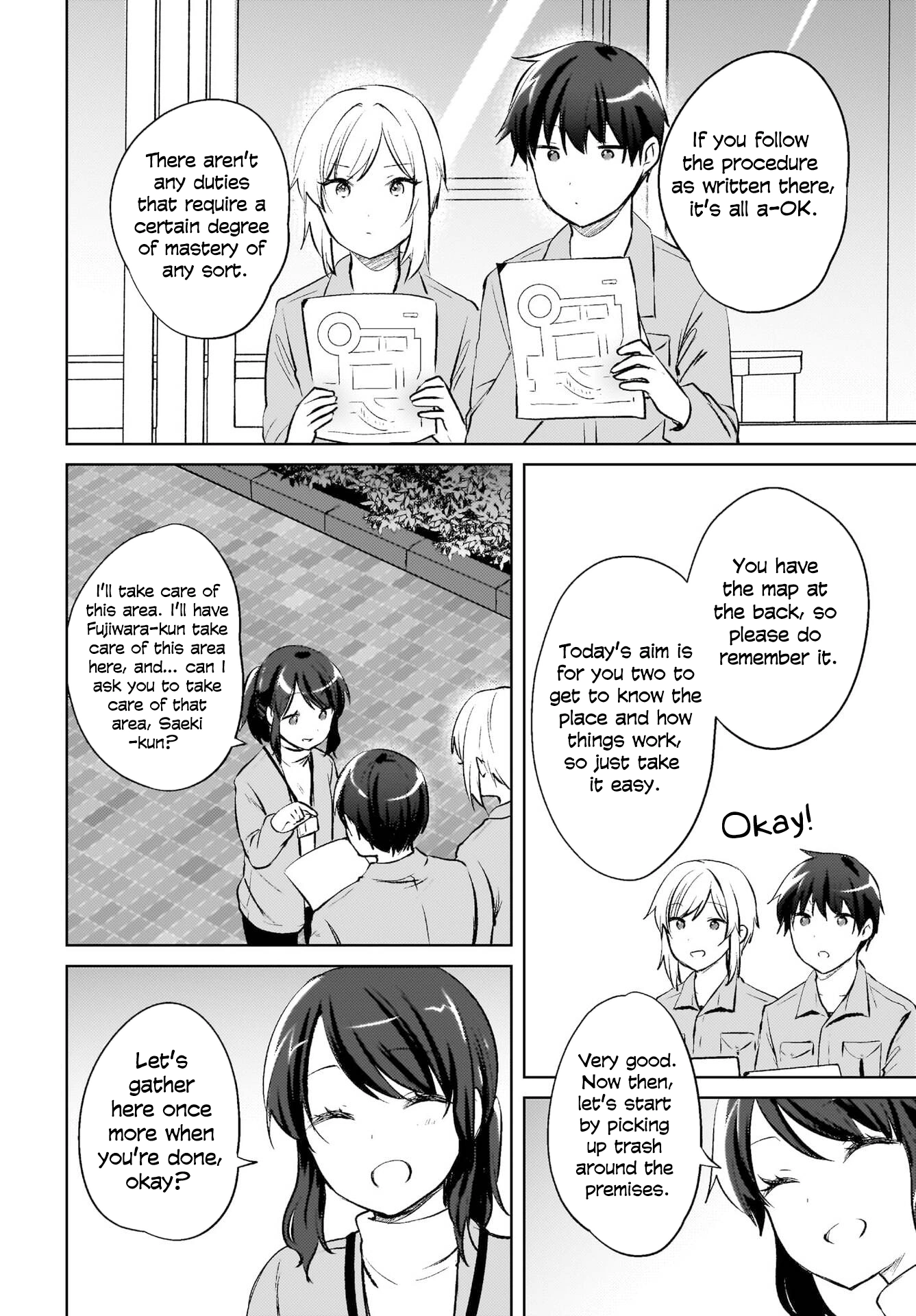 The gal is sitting behind me, and loves me. Chapter 18 - Page 13