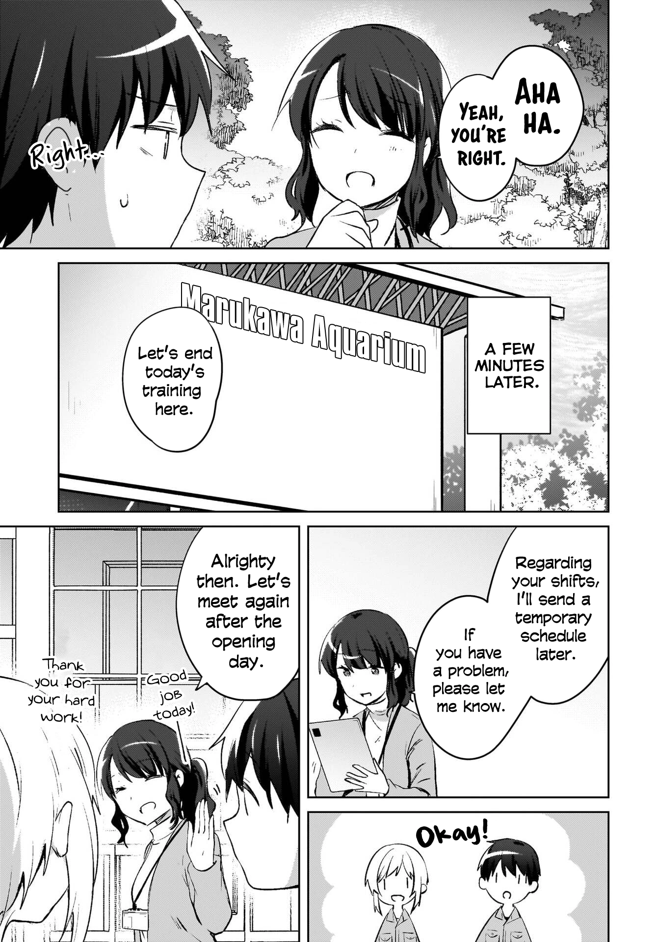 The gal is sitting behind me, and loves me. Chapter 18 - Page 18