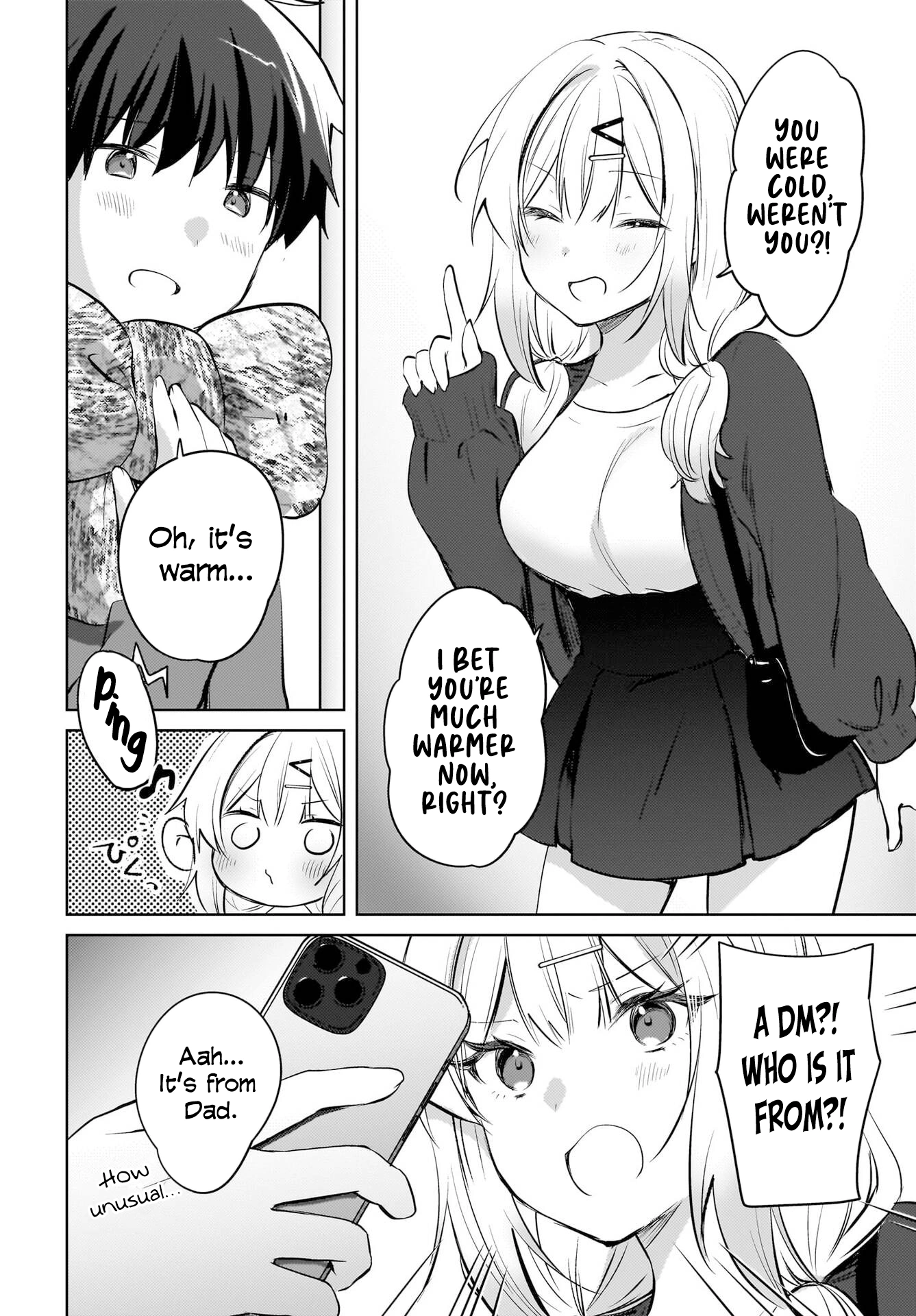 The gal is sitting behind me, and loves me. Chapter 19 - Page 13