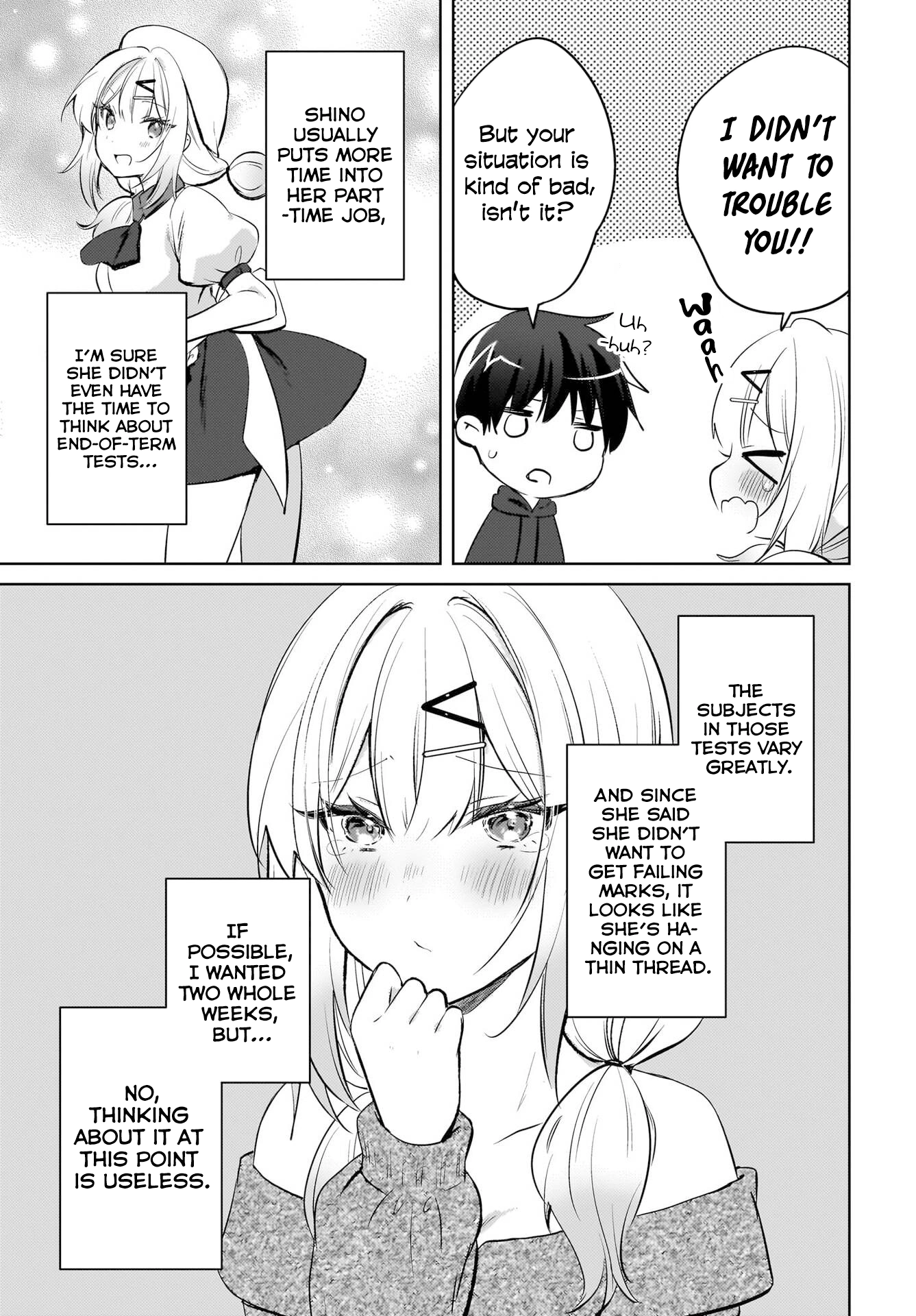 The gal is sitting behind me, and loves me. Chapter 19 - Page 22