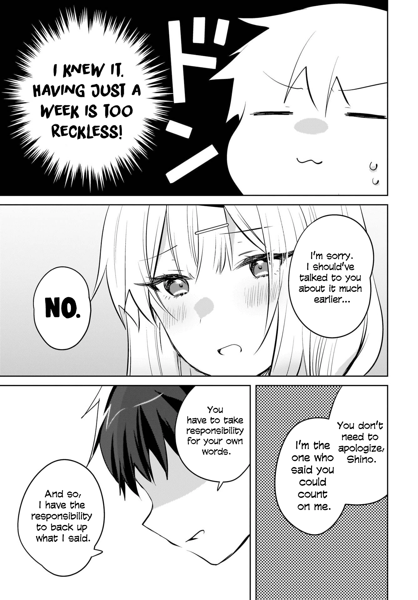 The gal is sitting behind me, and loves me. Chapter 19 - Page 24