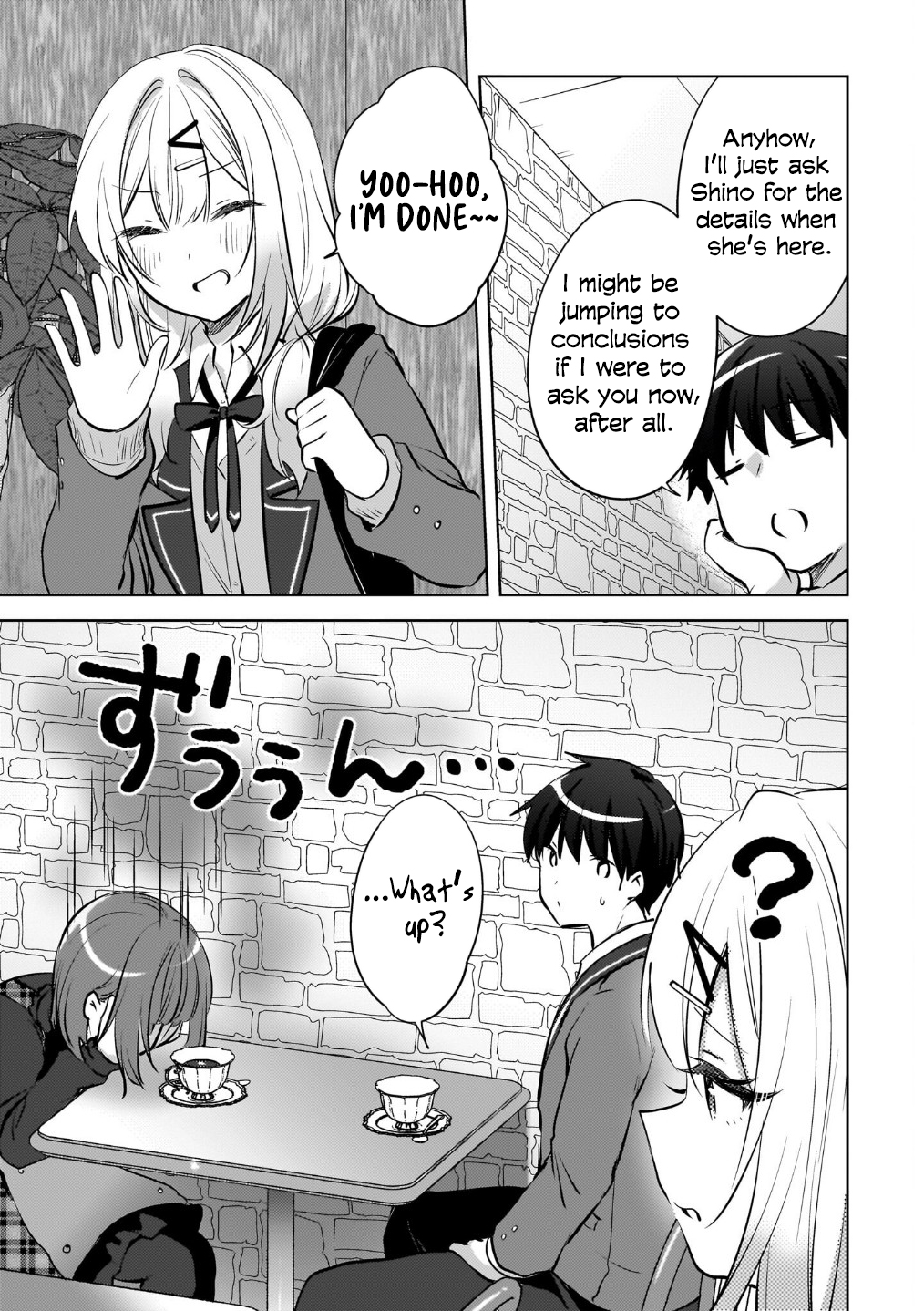 The gal is sitting behind me, and loves me. Chapter 23 - Page 6