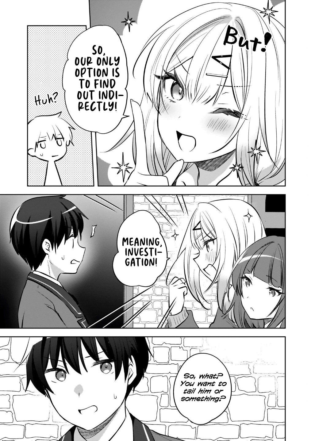 The gal is sitting behind me, and loves me. Chapter 23 - Page 12