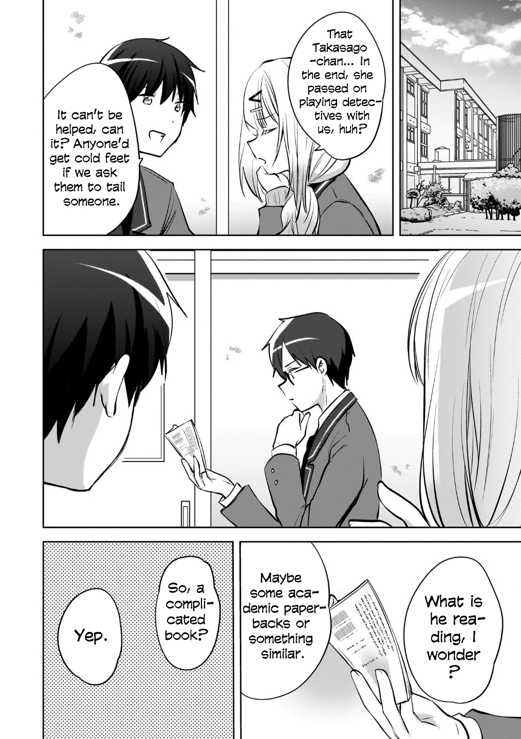 The gal is sitting behind me, and loves me. Chapter 23 - Page 15