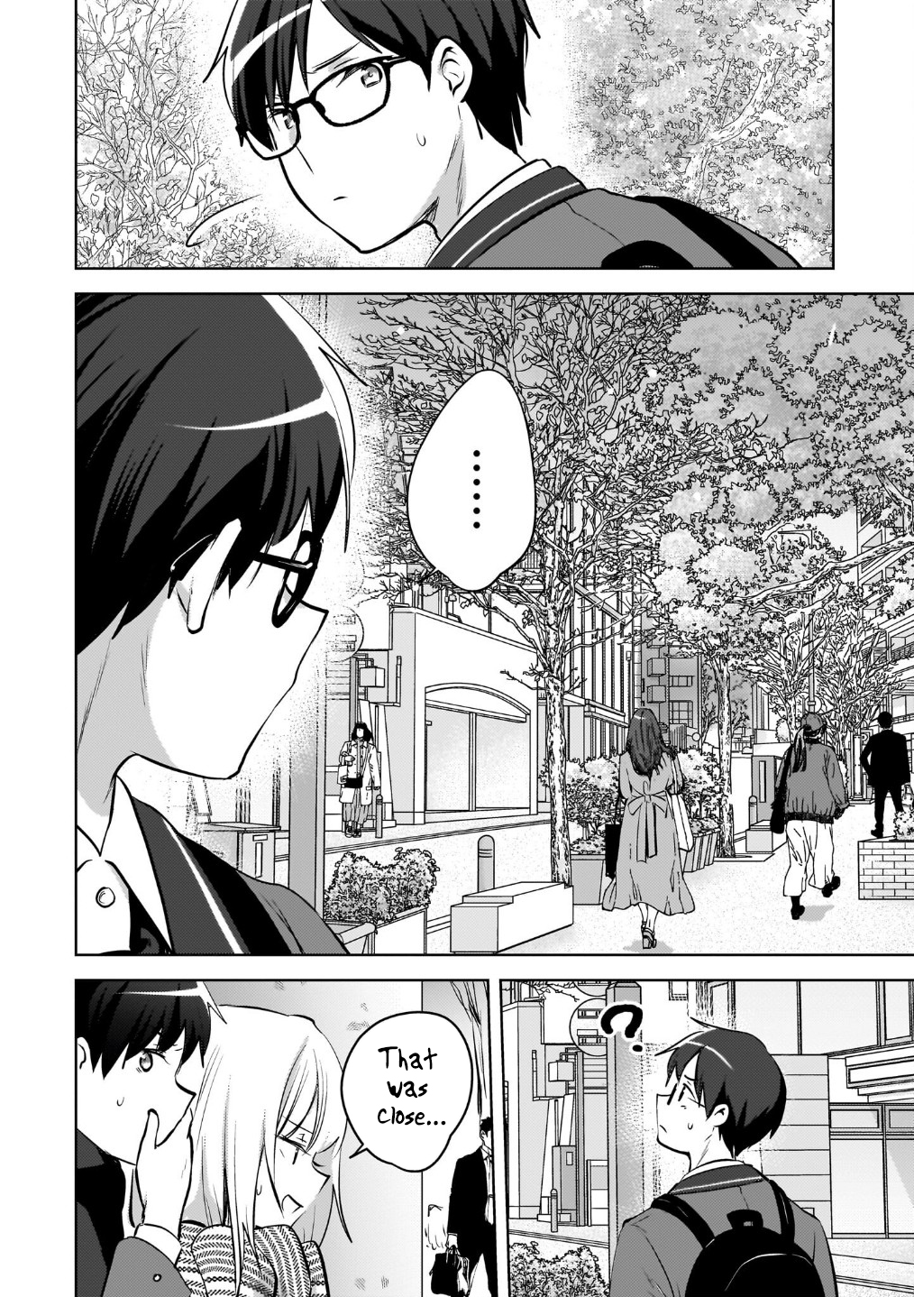 The gal is sitting behind me, and loves me. Chapter 23 - Page 17