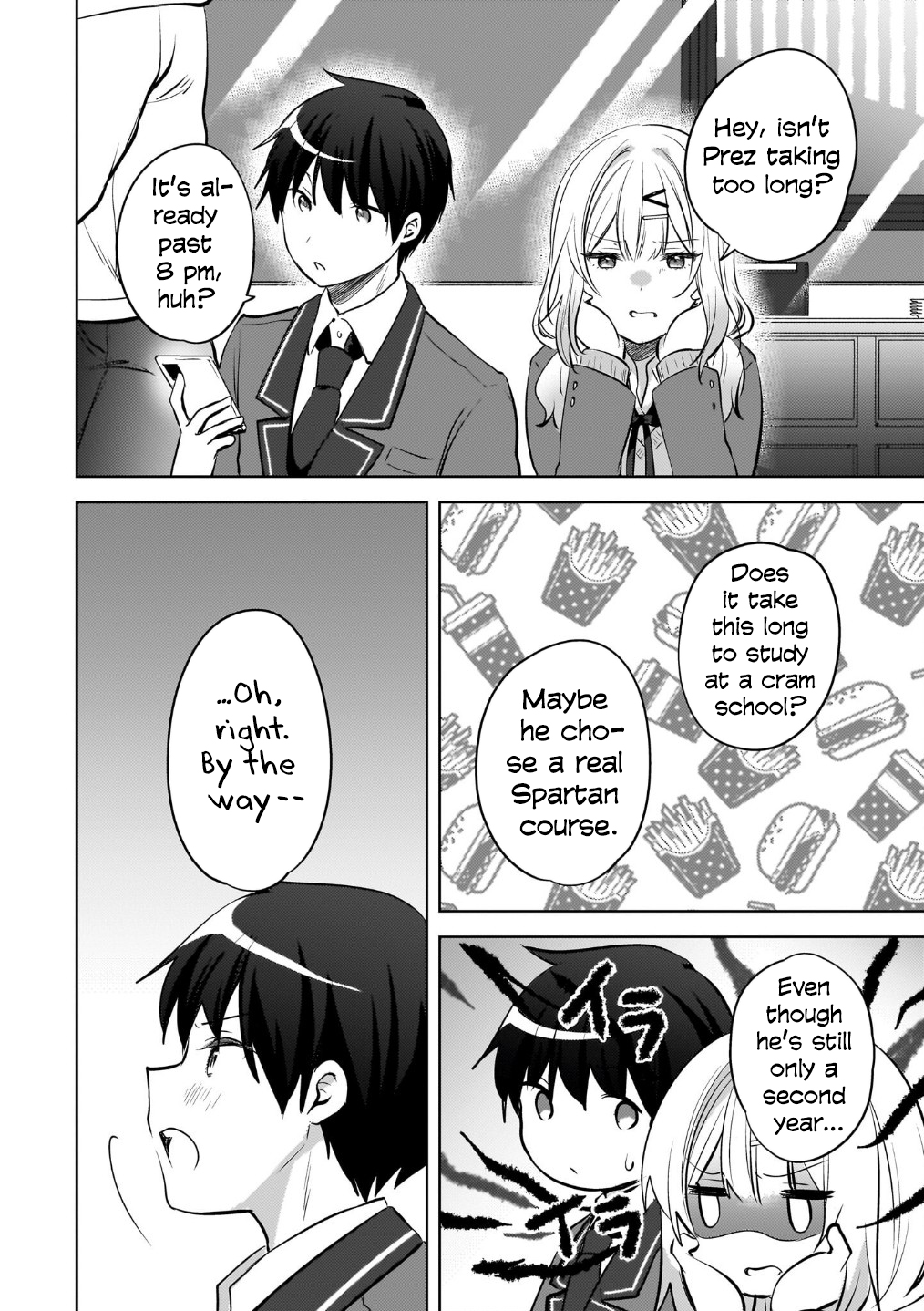 The gal is sitting behind me, and loves me. Chapter 23 - Page 19