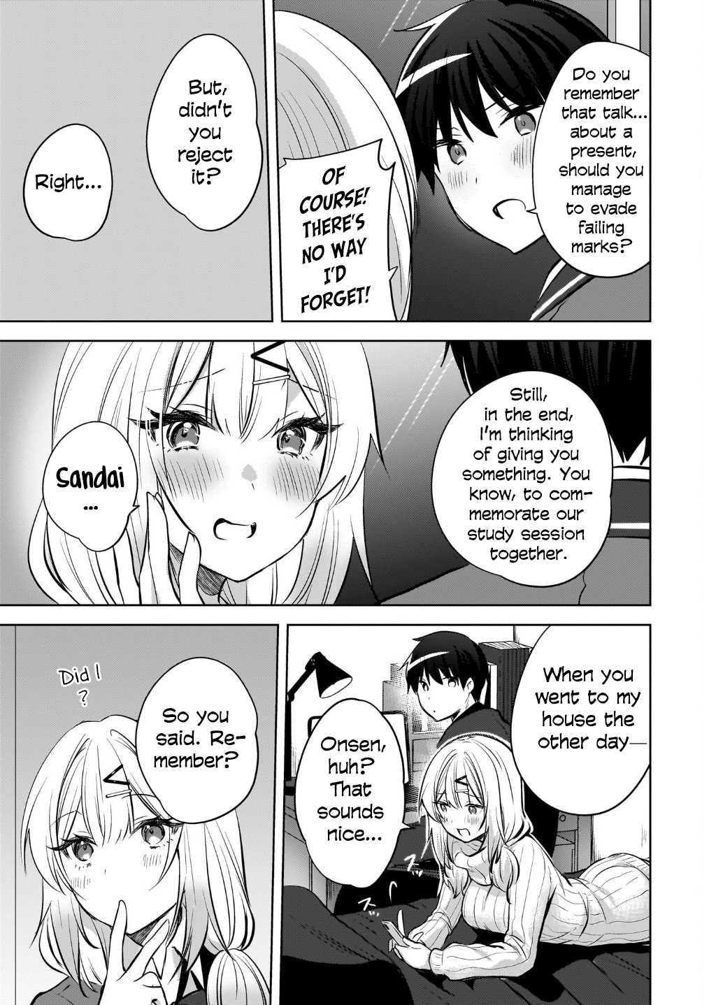 The gal is sitting behind me, and loves me. Chapter 23 - Page 20