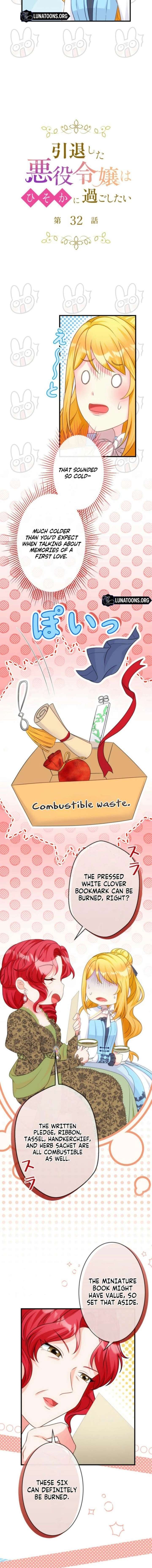 The Retired Villainess Wants to Live Quietly Chapter 32 - Page 4