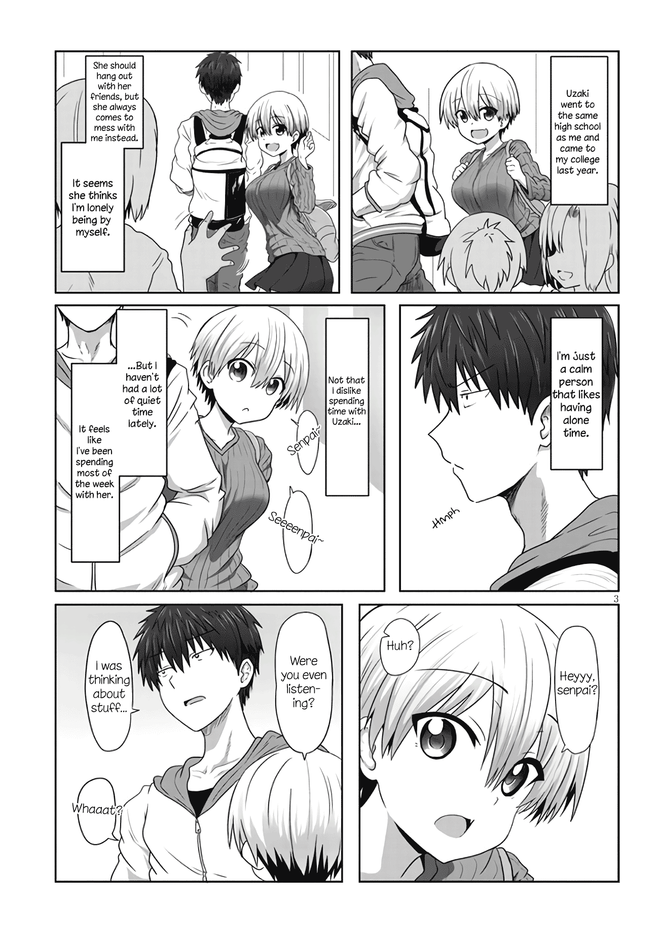 Uzaki-chan Wants to Hang Out! Chapter 1.1 - Page 4