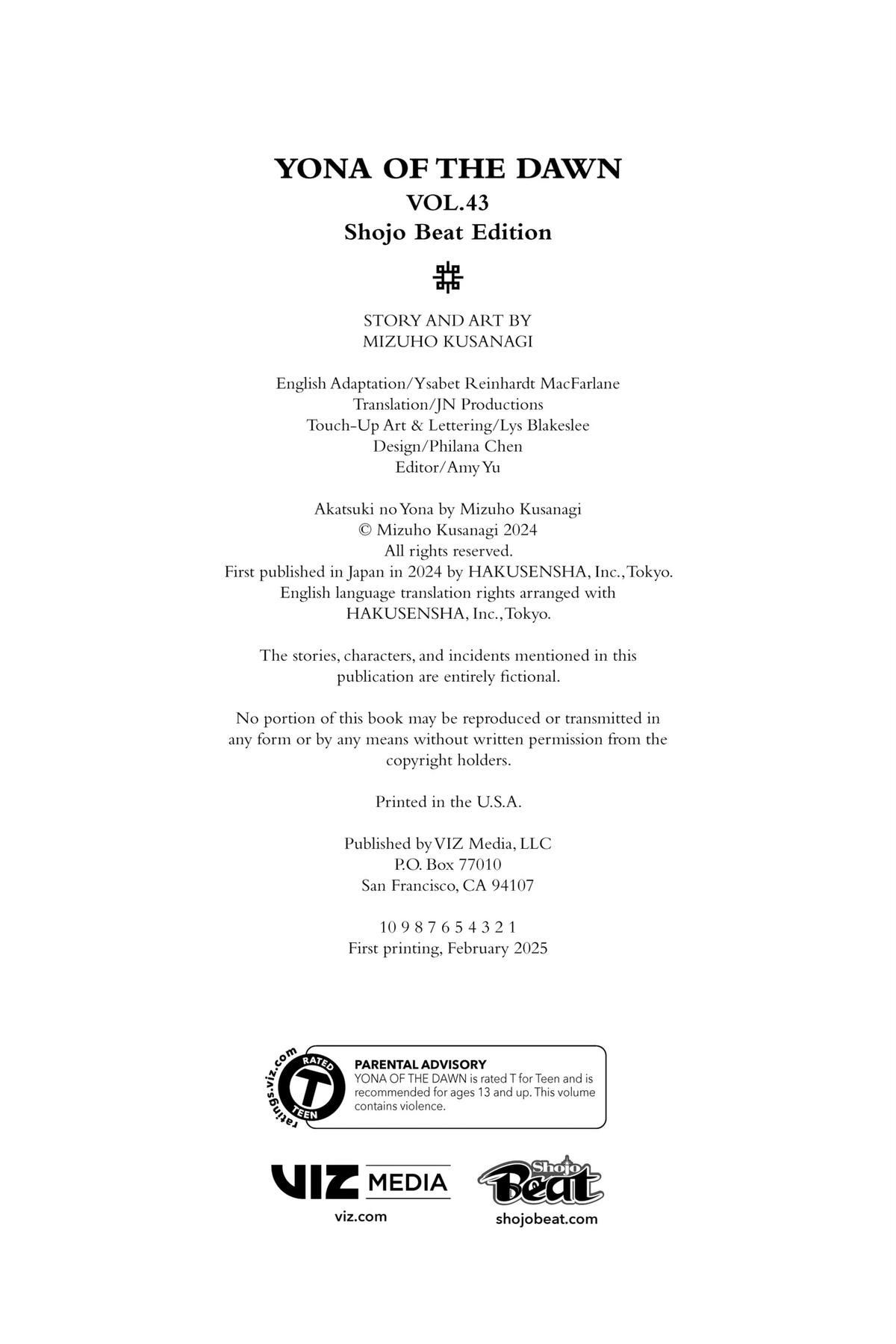 Yona of the Dawn Chapter 252 - Page 44